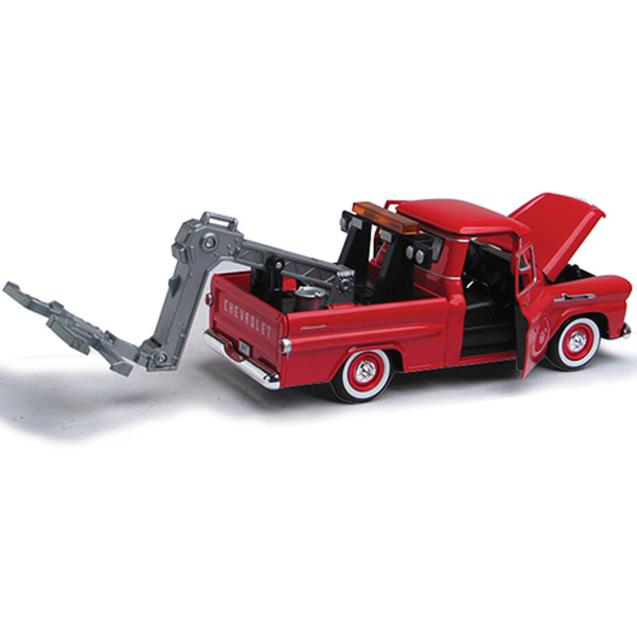 1958 Chevrolet Apache Tow Truck 1:24 Scale Diecast Model by Motormax