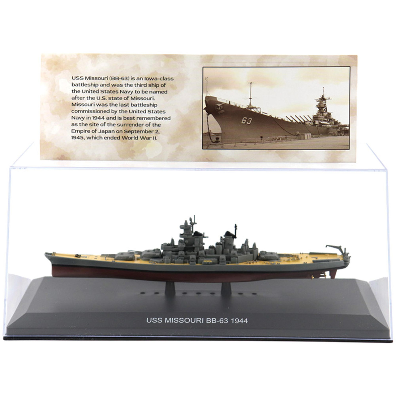 uss missouri diecast model