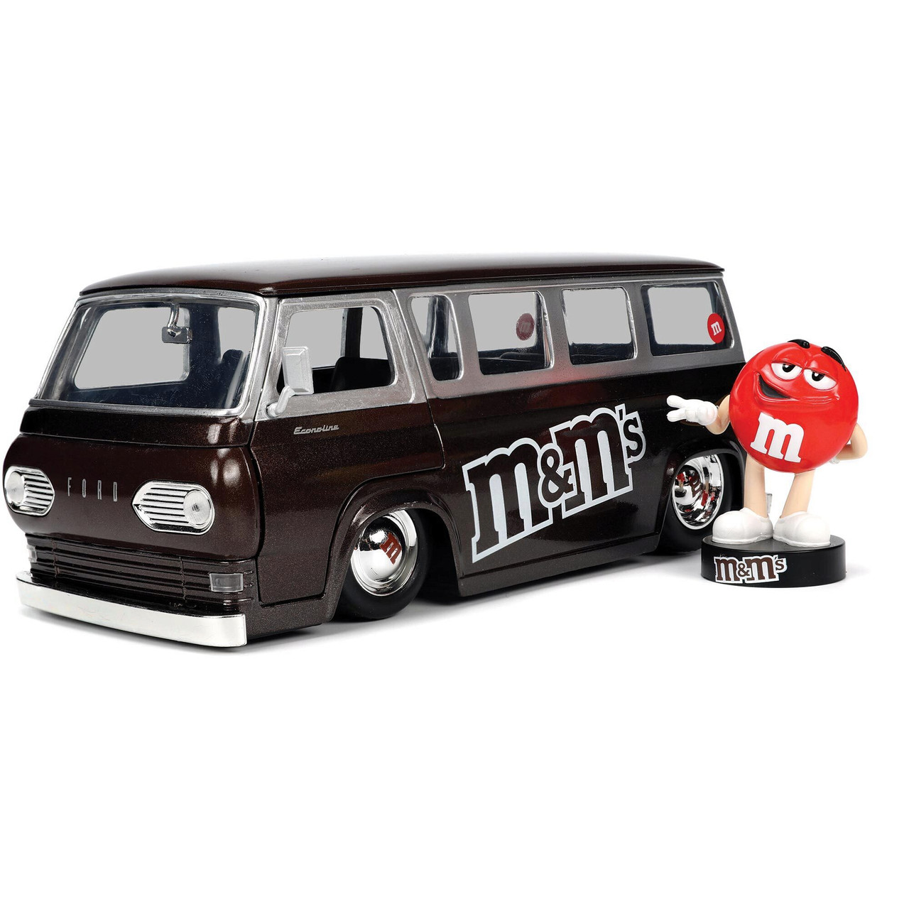 1965 Ford Econoline Van with Red M&M Figure Hollywood Ride 1:24