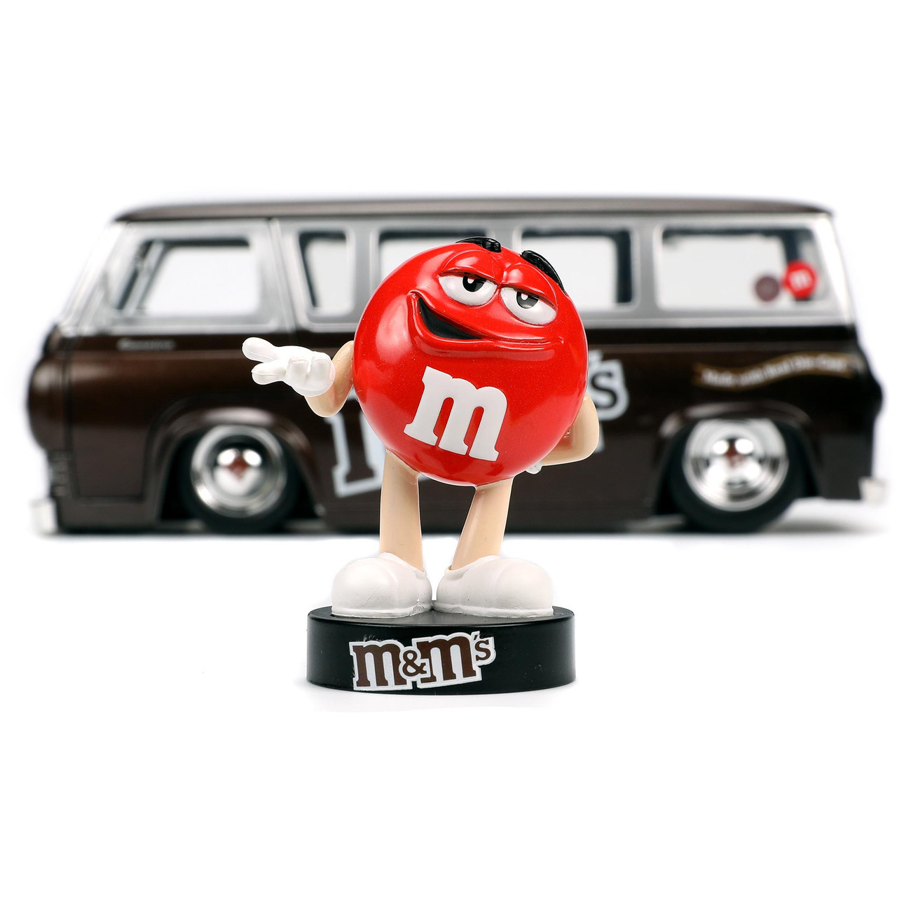 1965 Ford Econoline Van with Red M&M Figure Hollywood Ride | Jada Toys