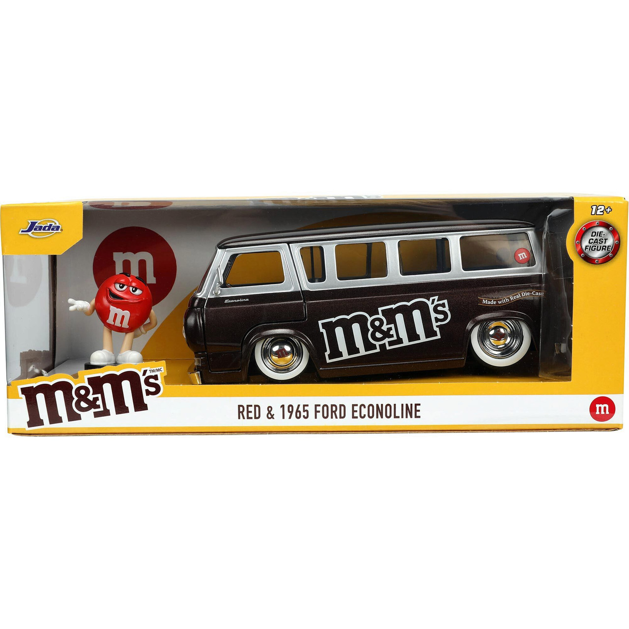 1965 Ford Econoline Van with Red M&M Figure Hollywood Ride | Jada Toys