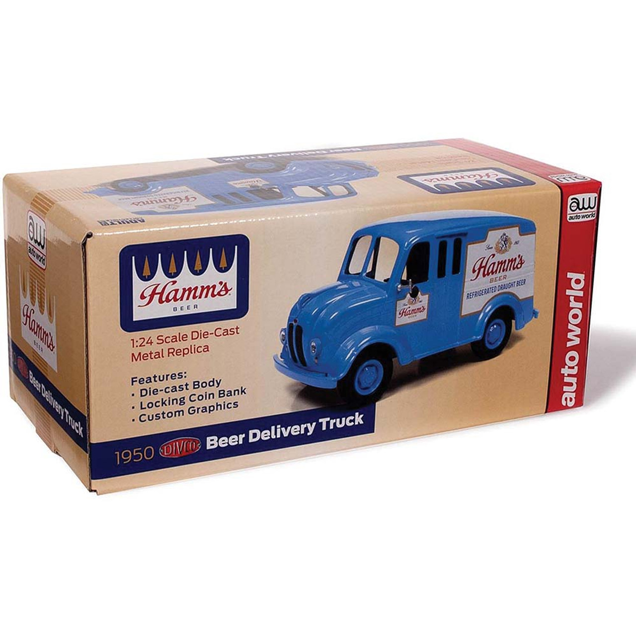 Delivery Divco Truck | Blue Hamms World Auto 1950 Light Beer