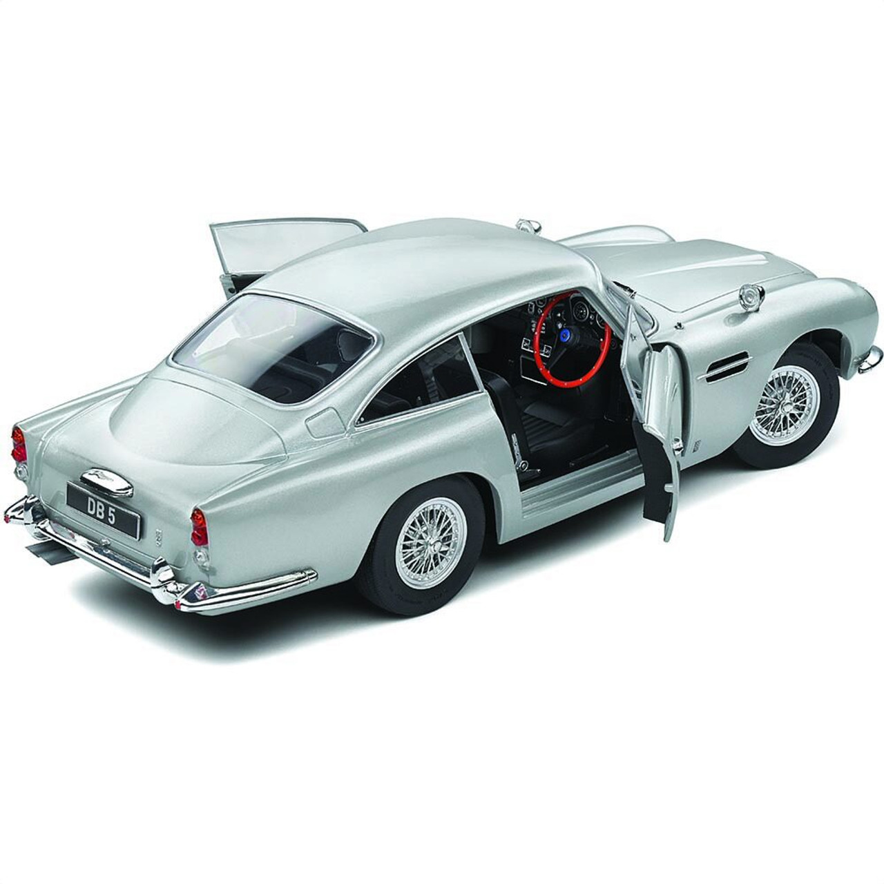 1964 Aston Martin DB5 - Silver Birch 1:18 Scale Diecast Model by