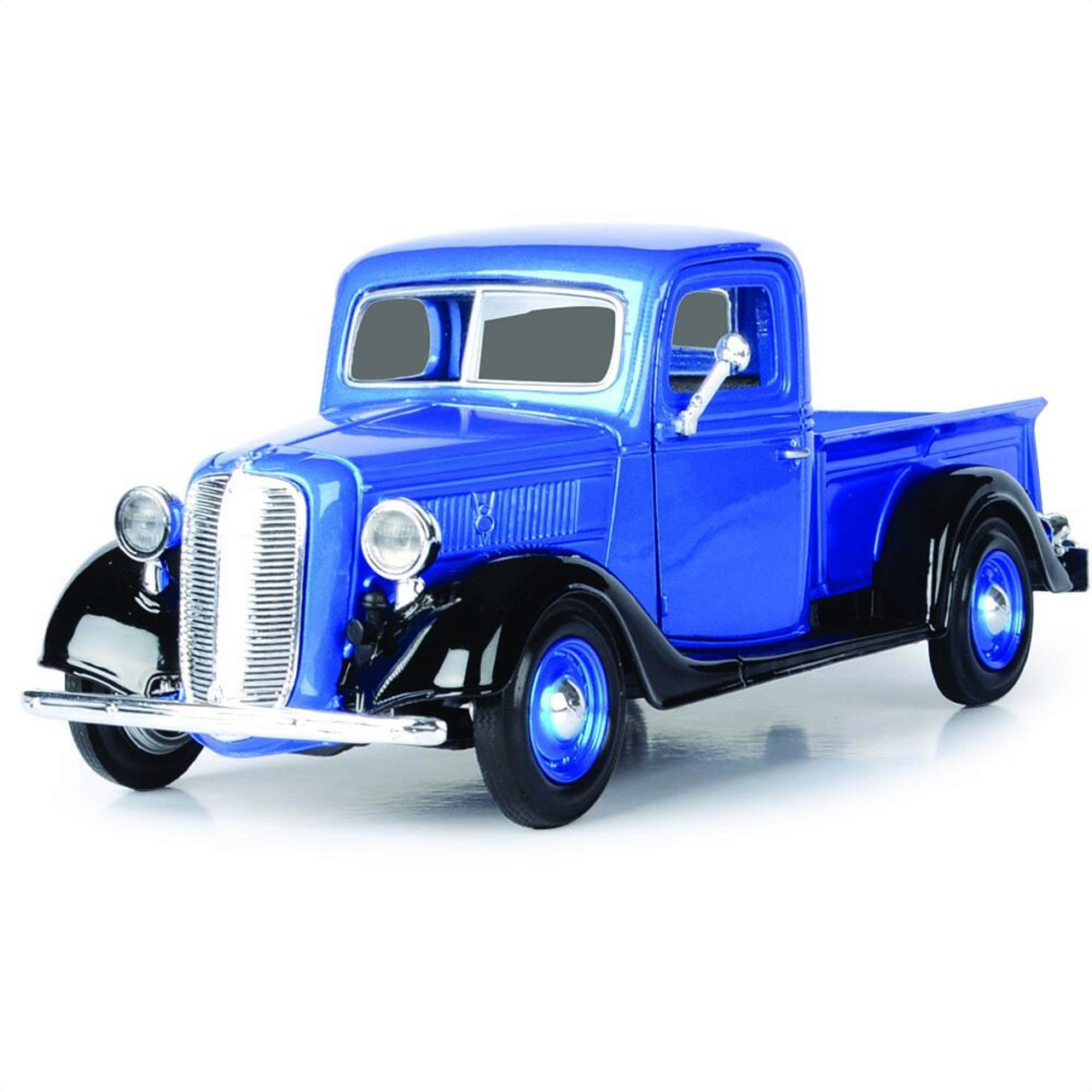 1937 Ford Pickup - Royal Blue 1:24 Scale Diecast Model Truck by Motormax