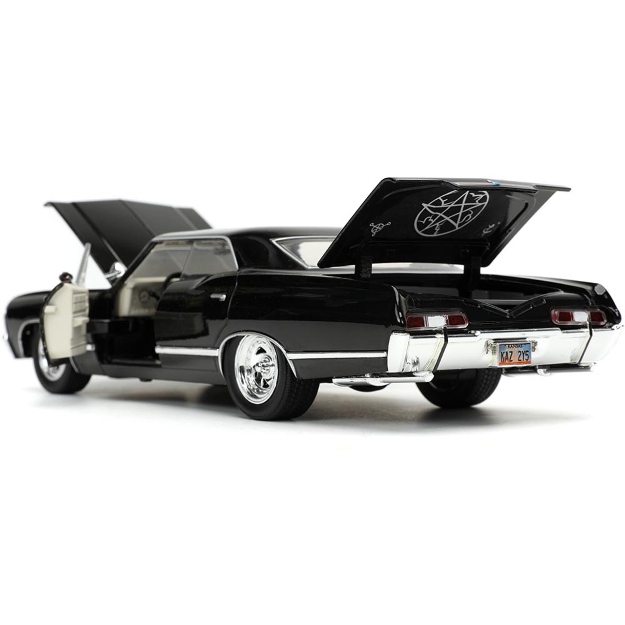 Supernatural 1:24 1967 Chevy Impala Die-cast Car w/Dean Winchester Die-cast  Figure, Toys for Kids and Adults