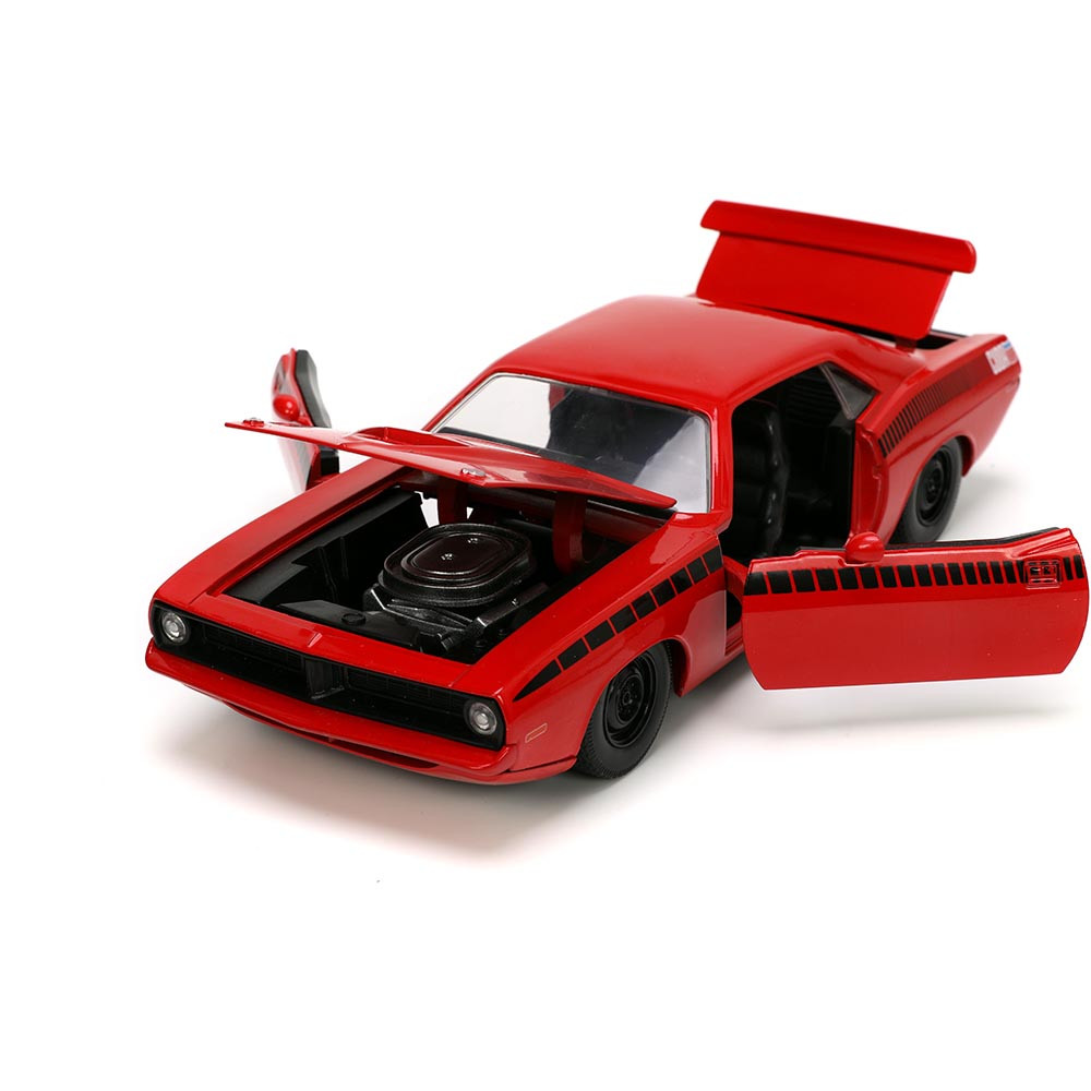 1973 Plymouth Barracuda Red Big Time Muscle | Jada Toys