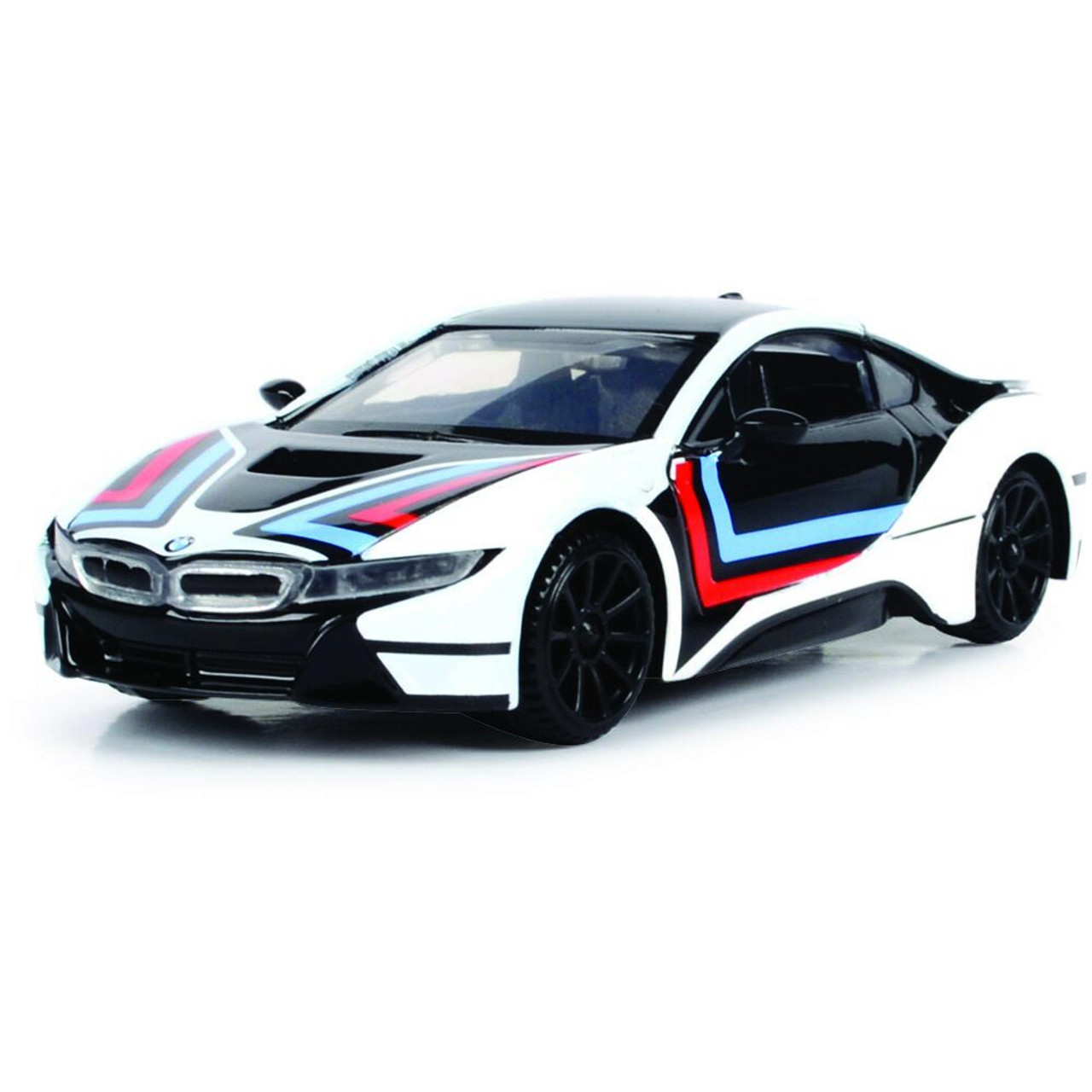 GT Racing BMW I8 Coupe - White 1:43 Scale Diecast Model Car by Motormax