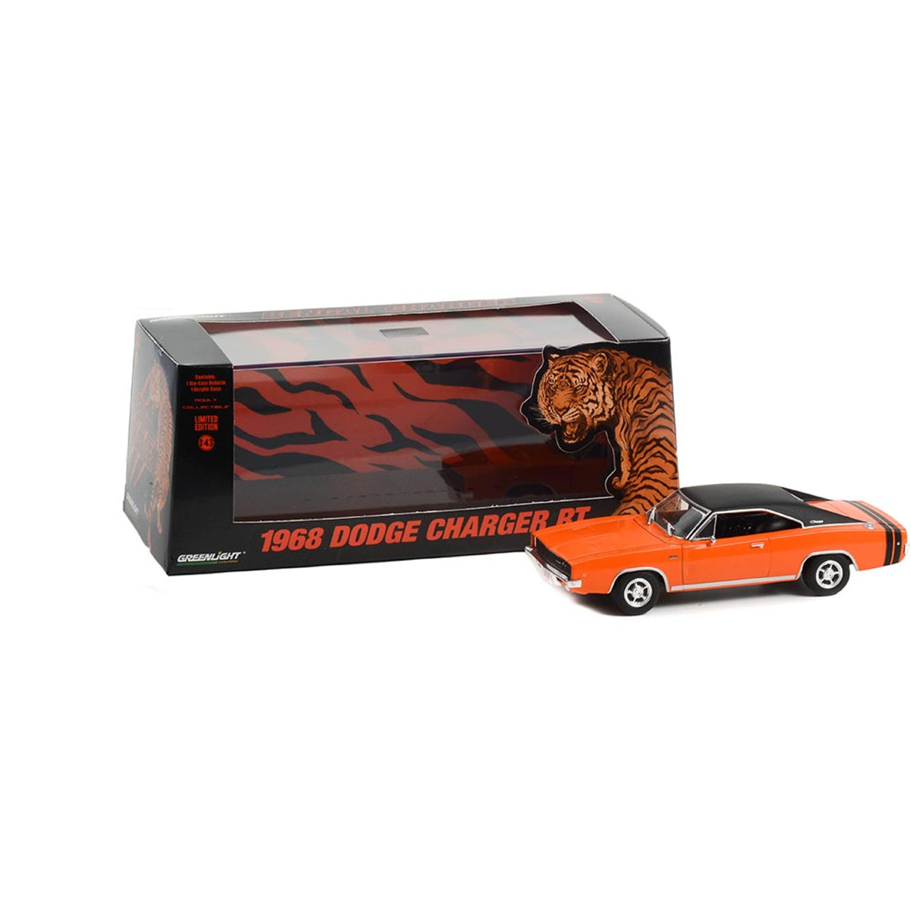 1968 Dodge Bengal Charger R/T - 1:43 Orange with Black Stripes