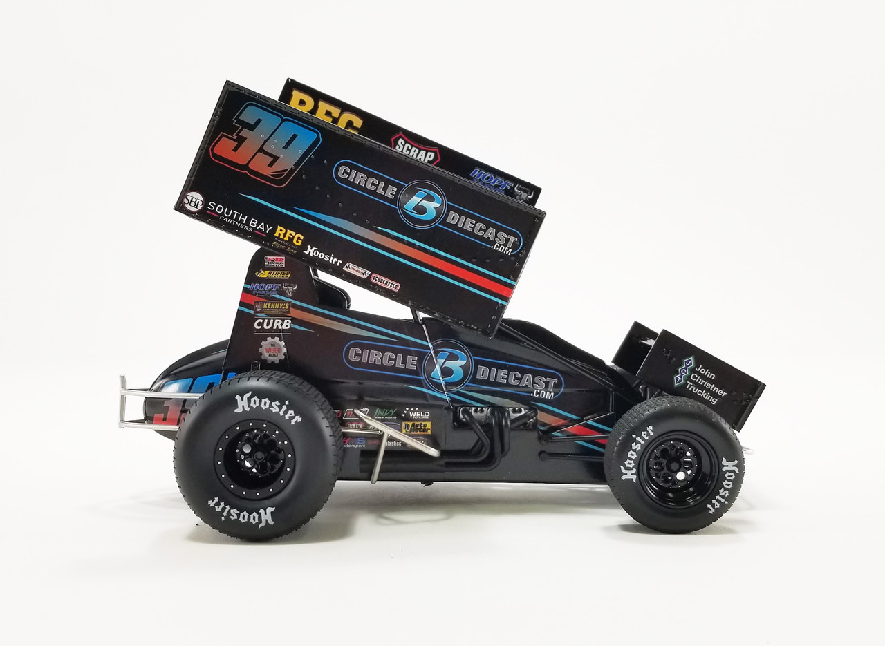 #39 Circle B Diecast / Swindell Speedlab World of Outlaws Winged Sprint Car  - Christopher Bell 1:18 Scale Diecast Model Car by Acme