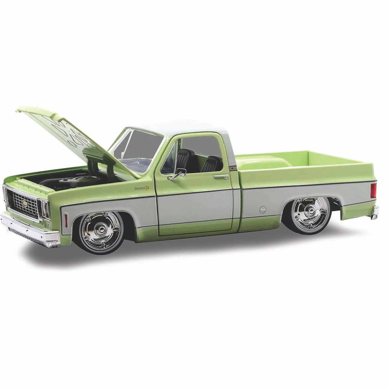 1973 Chevy Cheyenne 10 - Light Olive 1:24 Scale Diecast Replica Model by M2  Machines