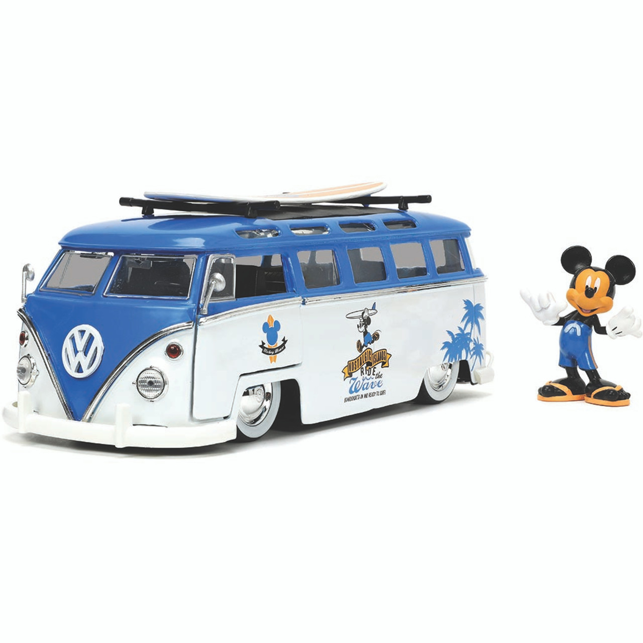 Rood Polijsten rollen 1962 VW Bus with Mickey Mouse Figure - Disney Hollywood Rides 1:24 Scale  Diecast Model by Jada Toys | Fairfield Collectibles