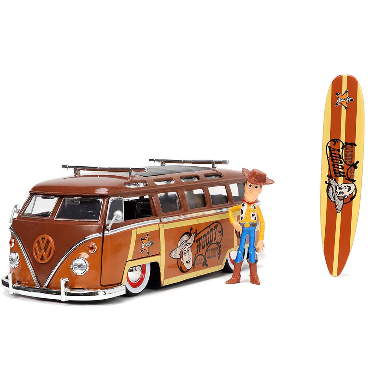 1962 VW Bus with Woody Figure Toy Story Hollywood Rides | Jada Toys