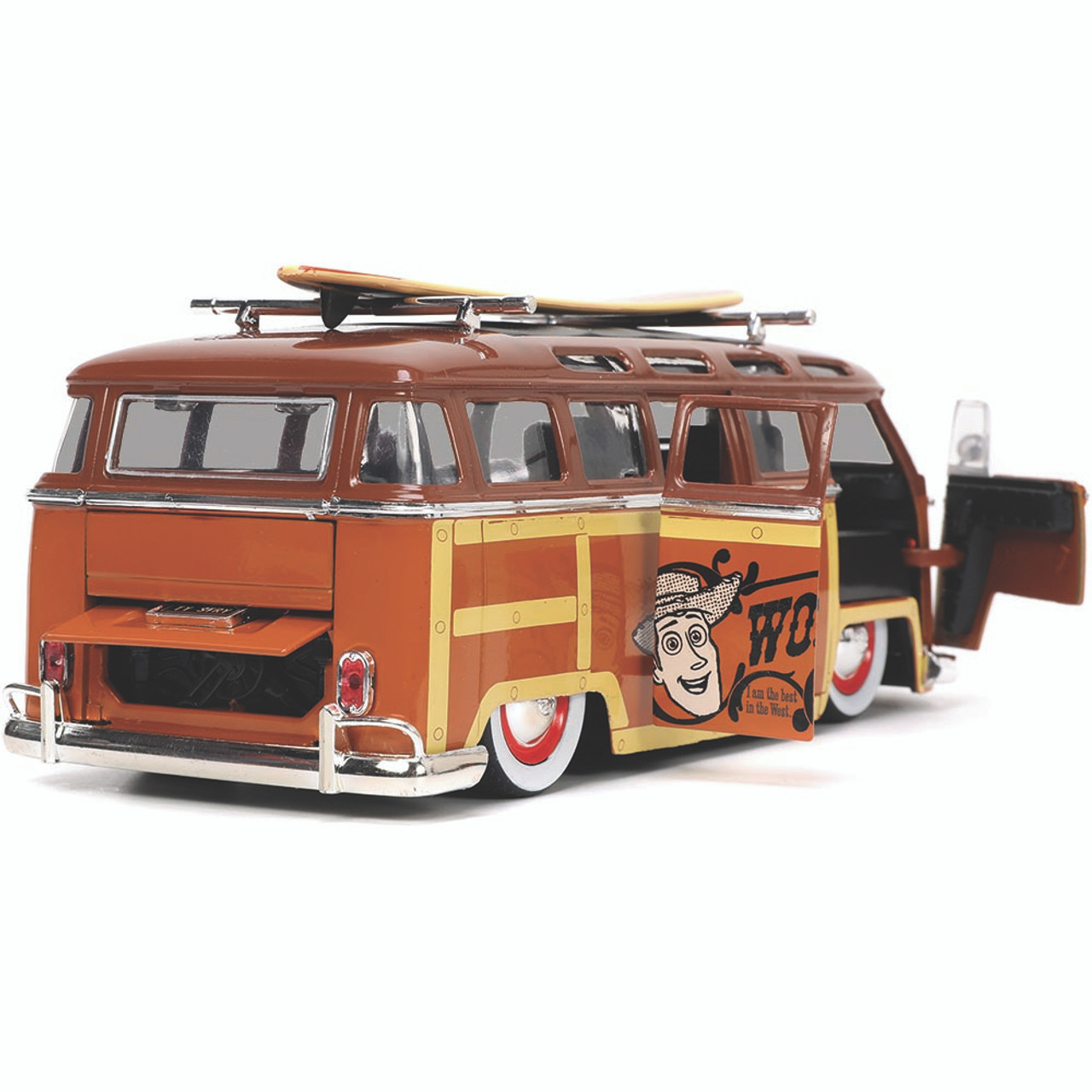 1962 VW Bus with Woody Figure Toy Story Hollywood Rides