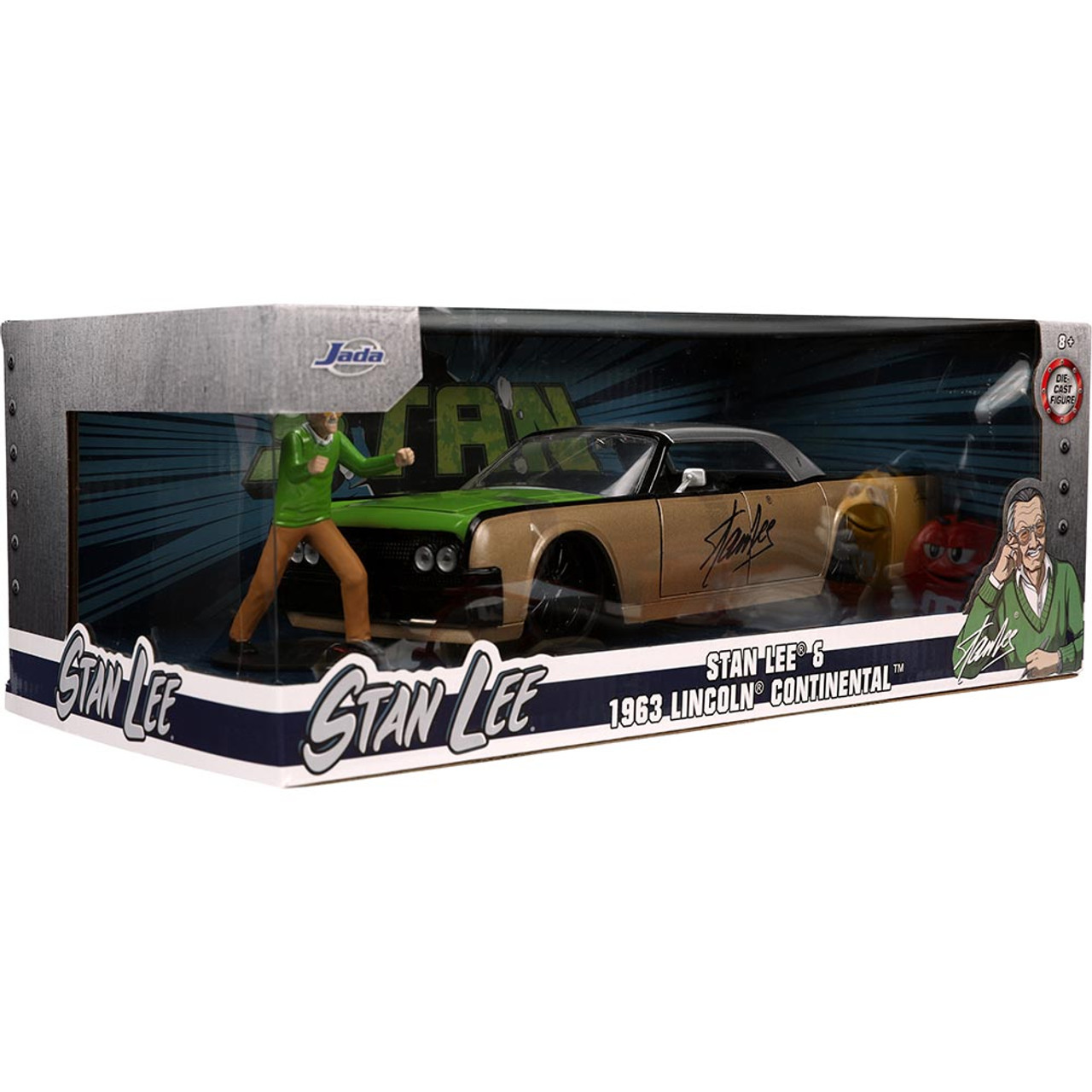 1963 Lincoln Continental w/Stan Lee Marvel Hollywood Rides | Jada Toys