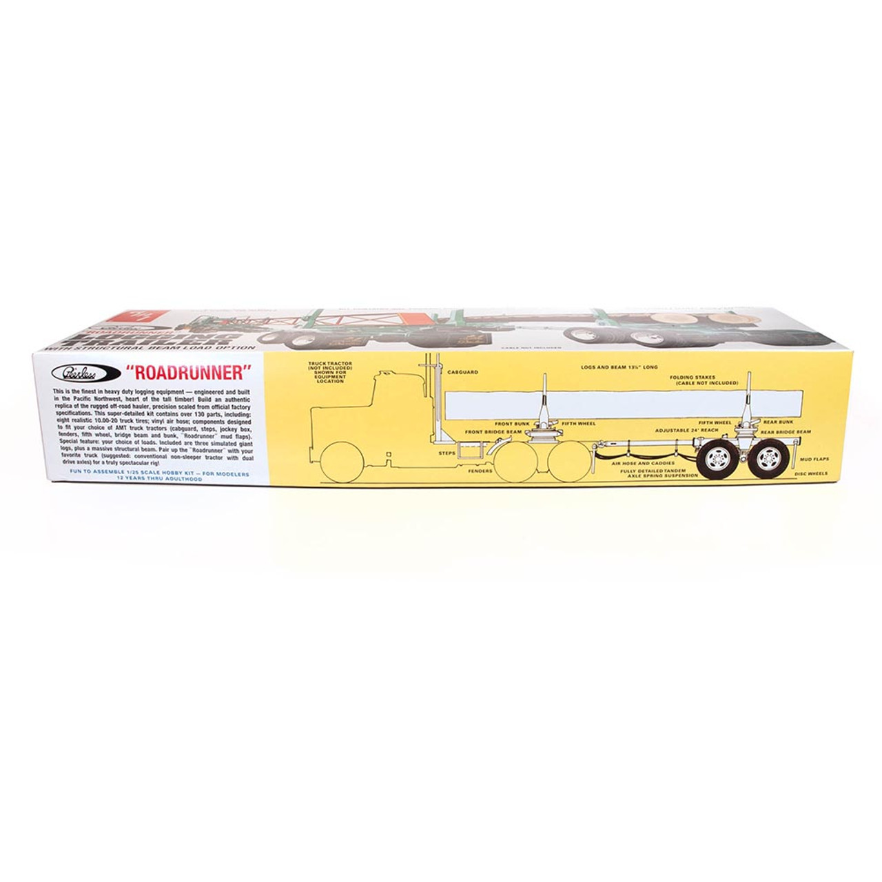 Peerless Logging Trailer Model Kit 1:25 Scale Diecast Model