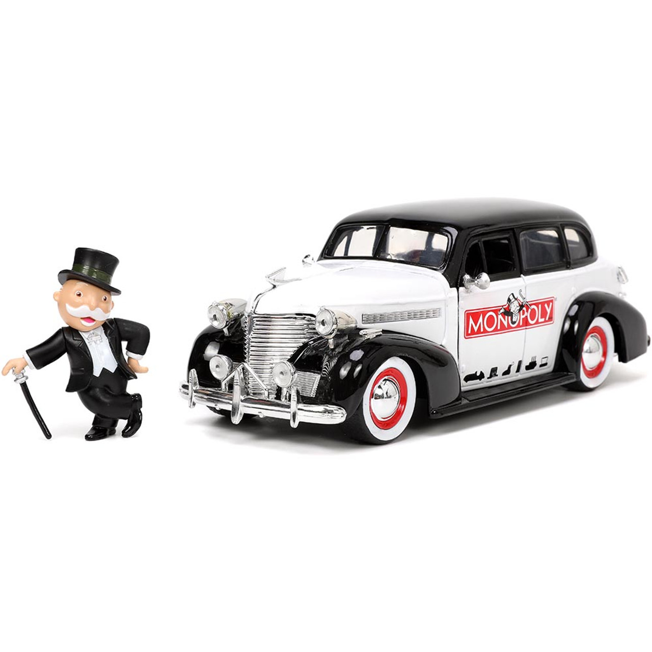 1939 Monopoly Chevy Master Deluxe w/Mr. Monopoly Figure | Jada Toys