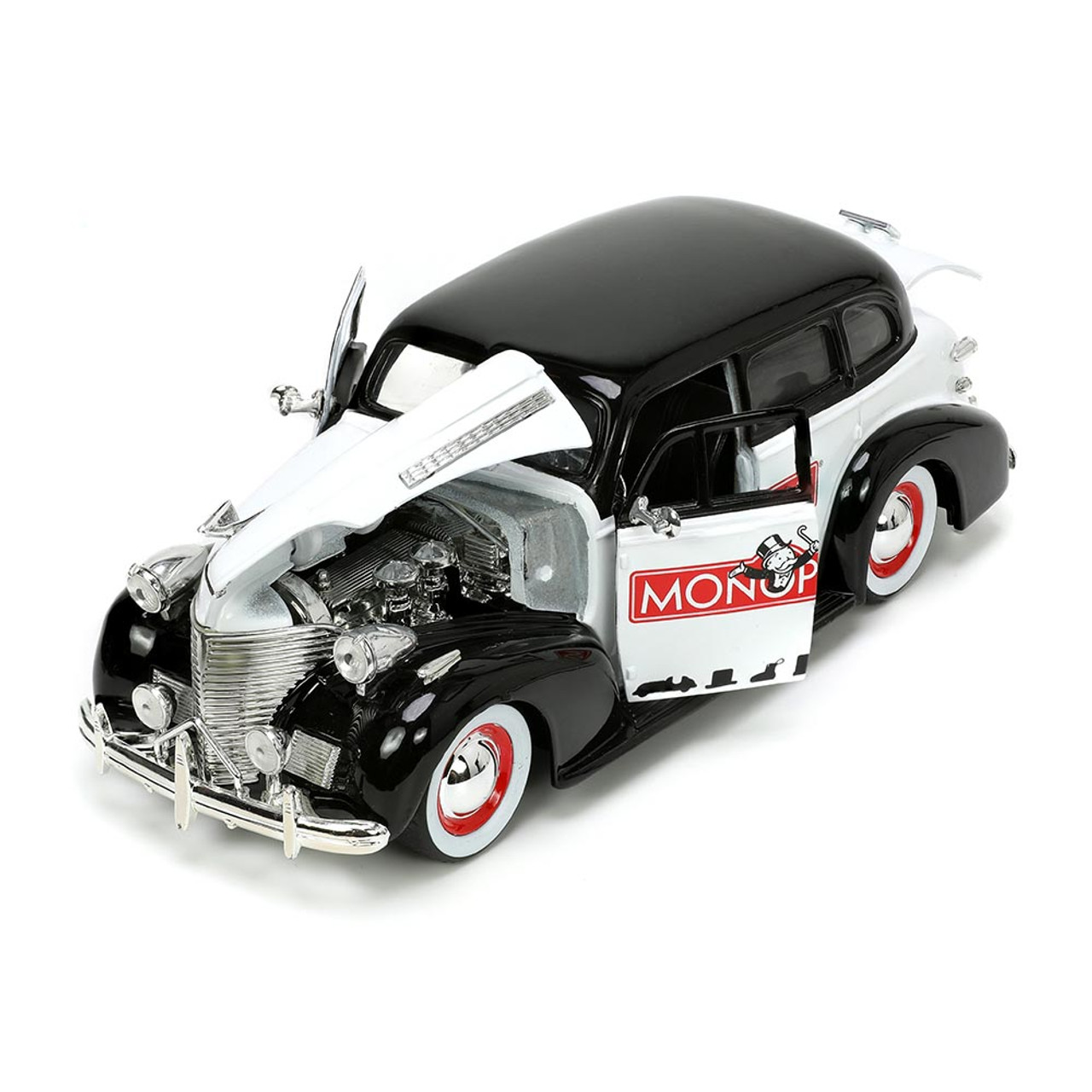 1939 Monopoly Chevy Master Deluxe w/Mr. Monopoly Figure | Jada Toys