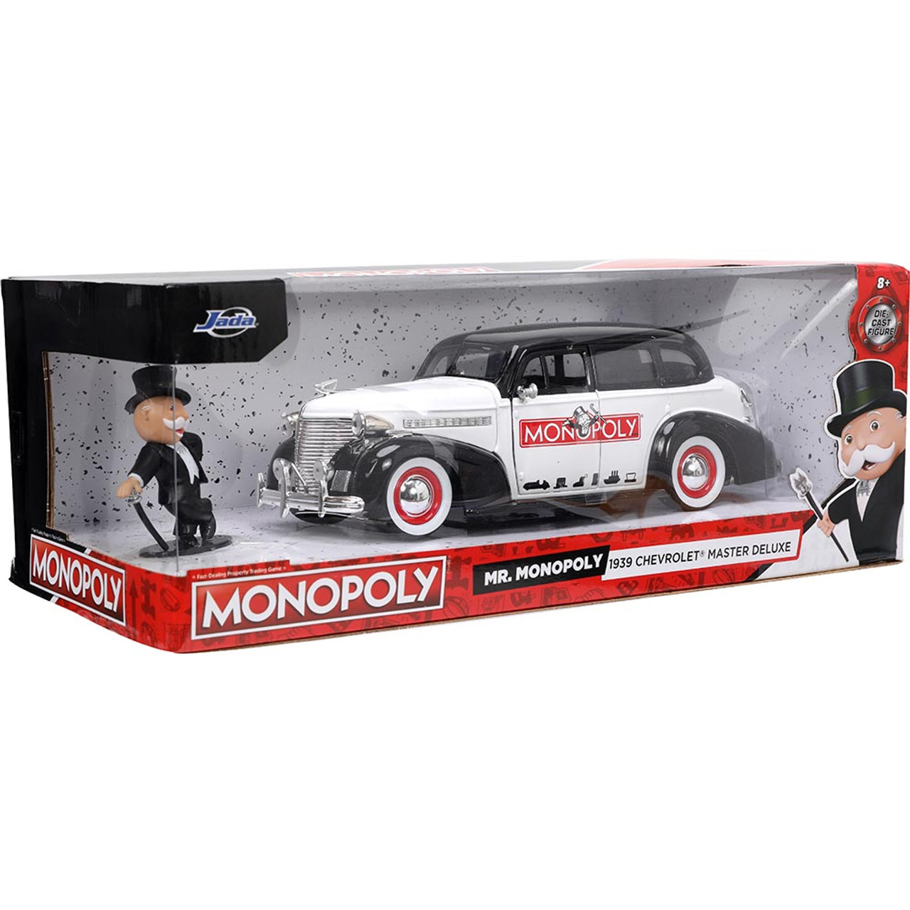 1939 Monopoly Chevy Master Deluxe w/Mr. Monopoly Figure | Jada Toys