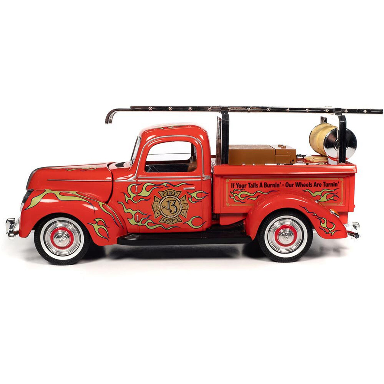 Rat Fink Fire Truck w/Resin Figure Diecast Model Truck | Auto World