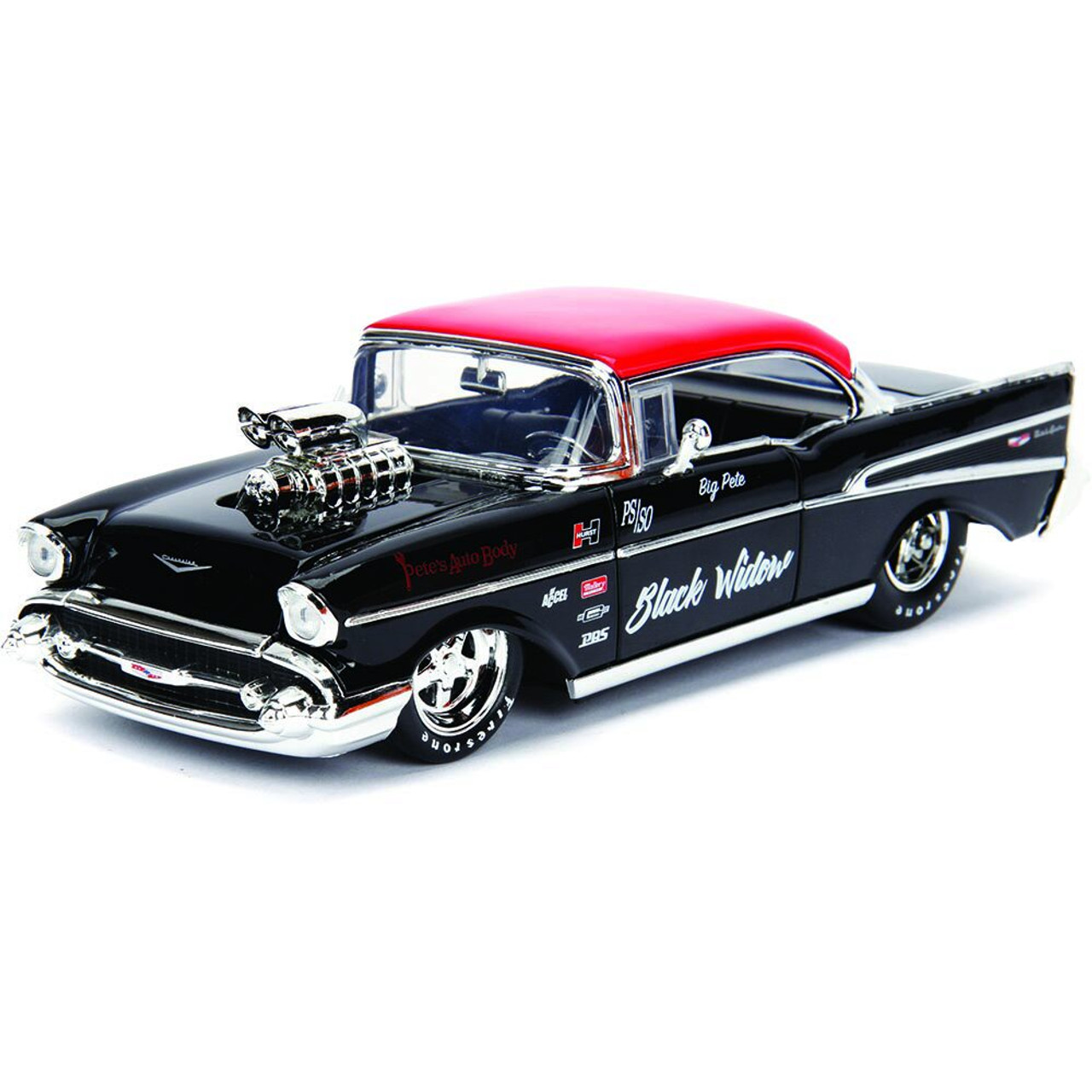 Jada toys 1957 シェビー ベルエア Amazon.com: Jada Toys Marvel Deadpool 1957 Chevrolet Bel Air