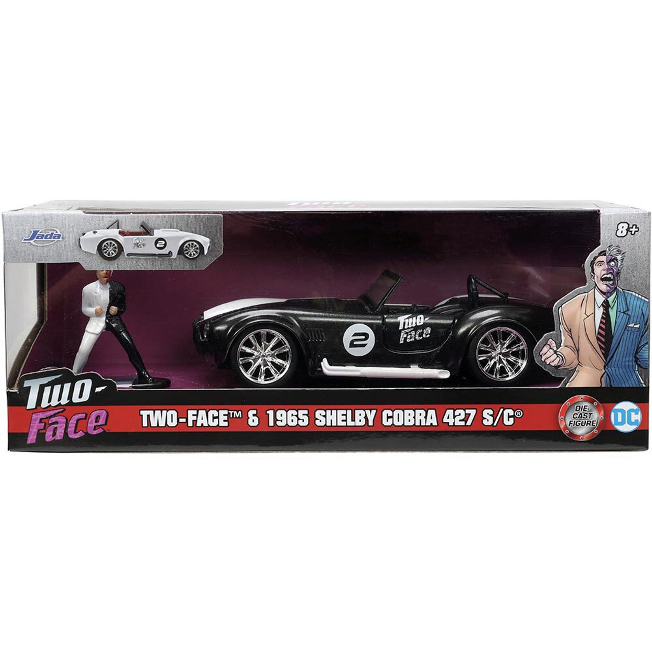 1965 Shelby Cobra with Two-Face Figure Diecast Model Car | Jada Toys