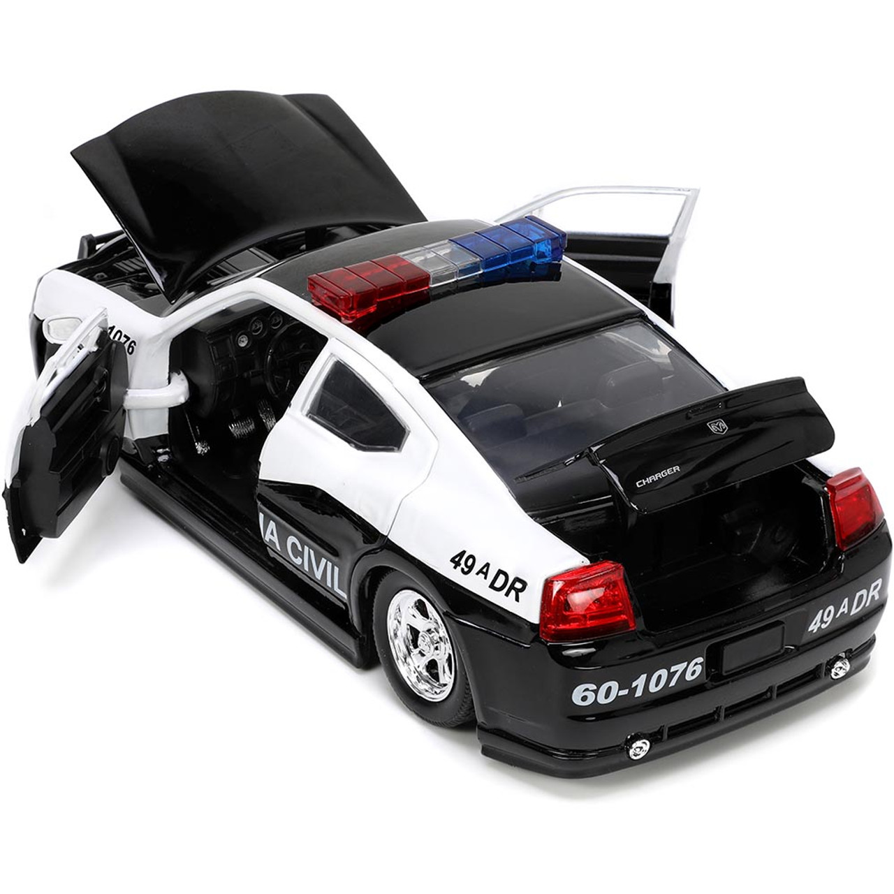 JADA FAST&FURIOUS DODGE POLICE 4台 Amazon.com: Fast & Furious 1:24 2006 Dodge Charger Police