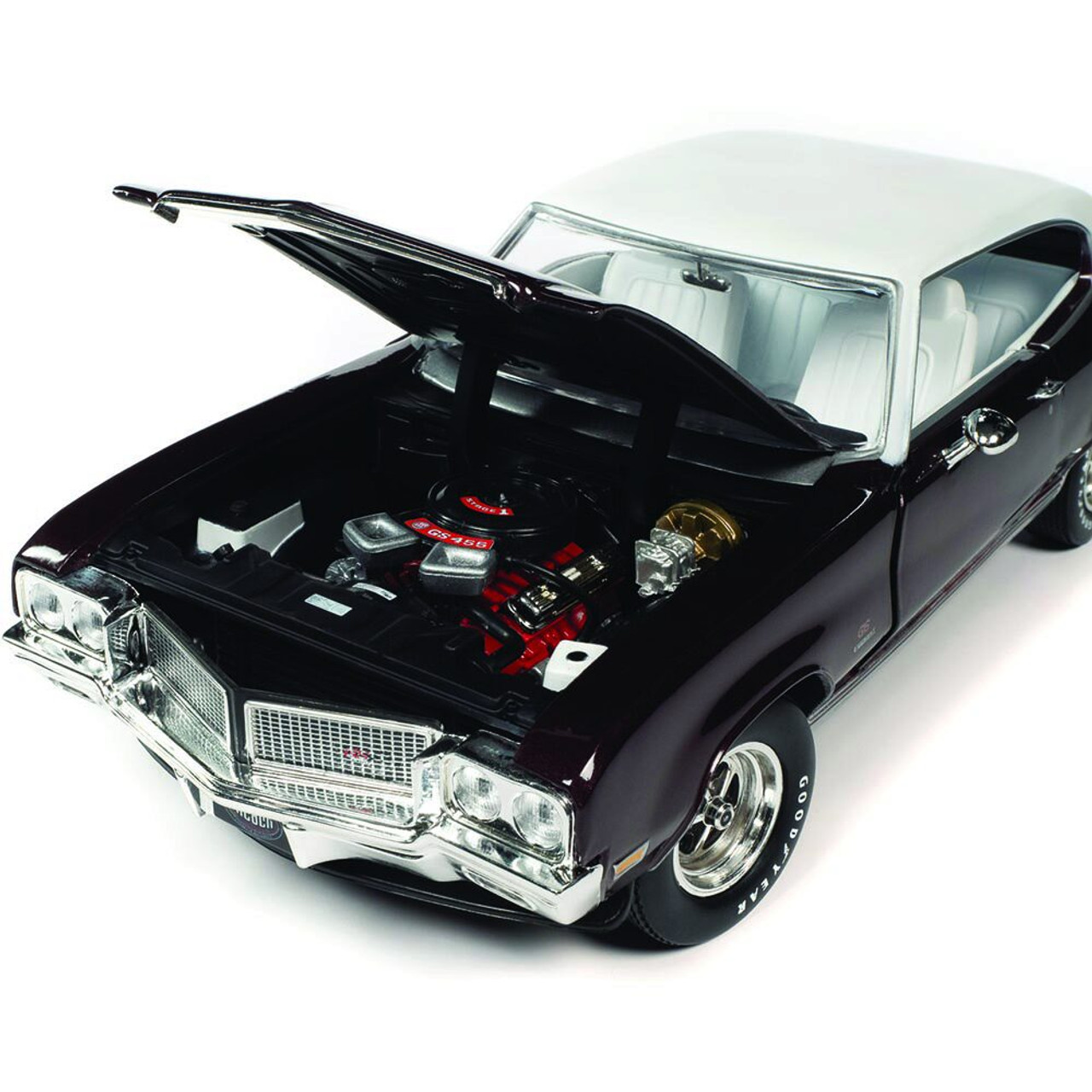 1970 Buick GS Stage 1 Hardtop (MCACN) - Burgundy Mist 1:18 Scale Diecast  Model Car by American Muscle - Ertl