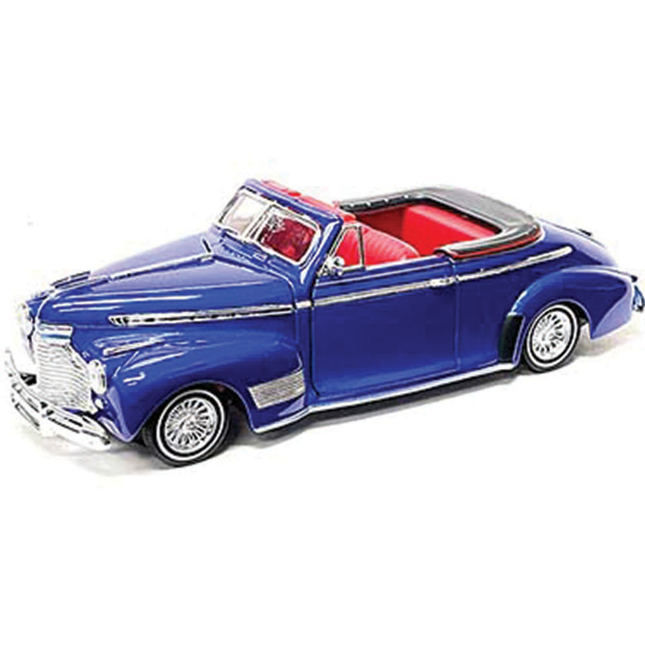 1941 Chevrolet Special Deluxe Convertible Low Rider - Blue 1:24