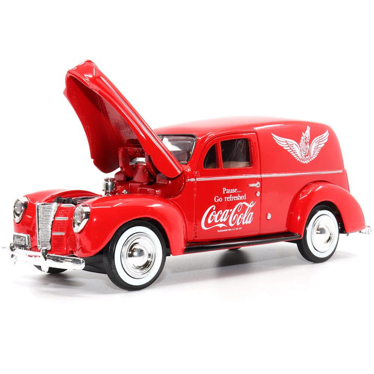 1940 Coca Cola Ford Delivery Van w/ Cooler 1:24 Scale Diecast Model Truck  by Motor City Classics