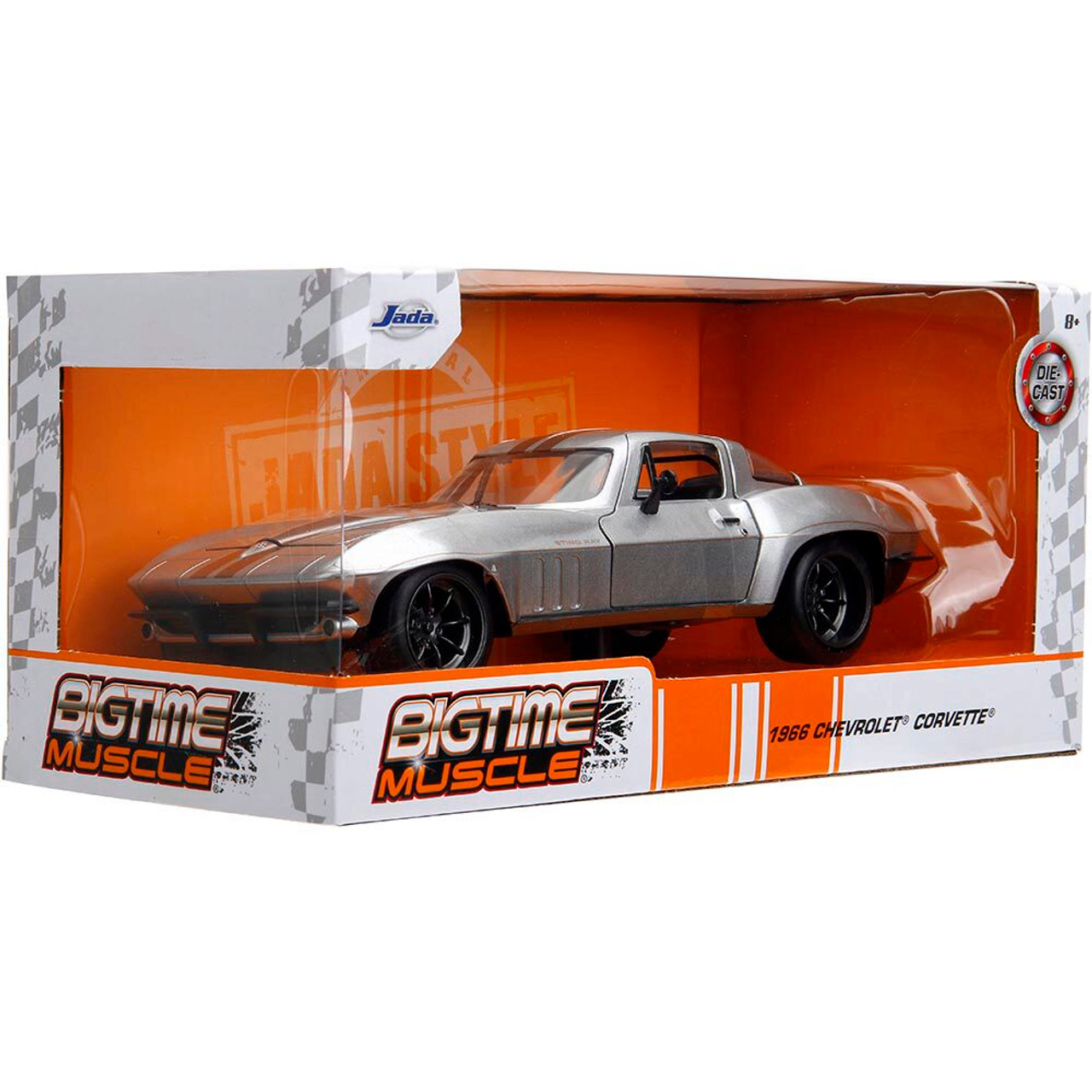 送料込み　JADATOYS 1:24 BTM 1966 Chevy コルベット 1966 Chevy Corvette Diecast Model Car | Jada Toys