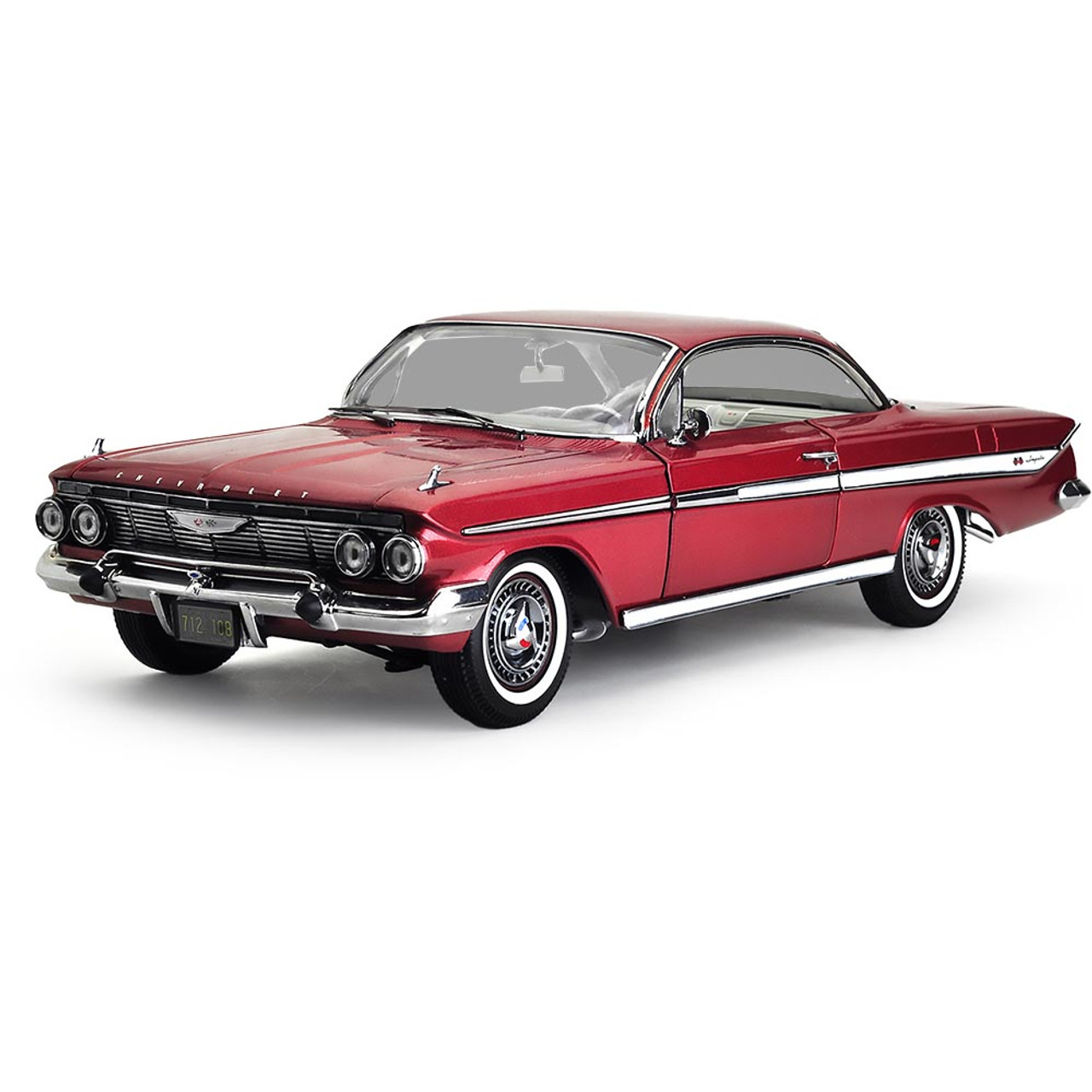 1961 Chevrolet Impala Sport Coupe - Honduras Maroon 1:18 Scale Diecast  Replica Model by Sunstar