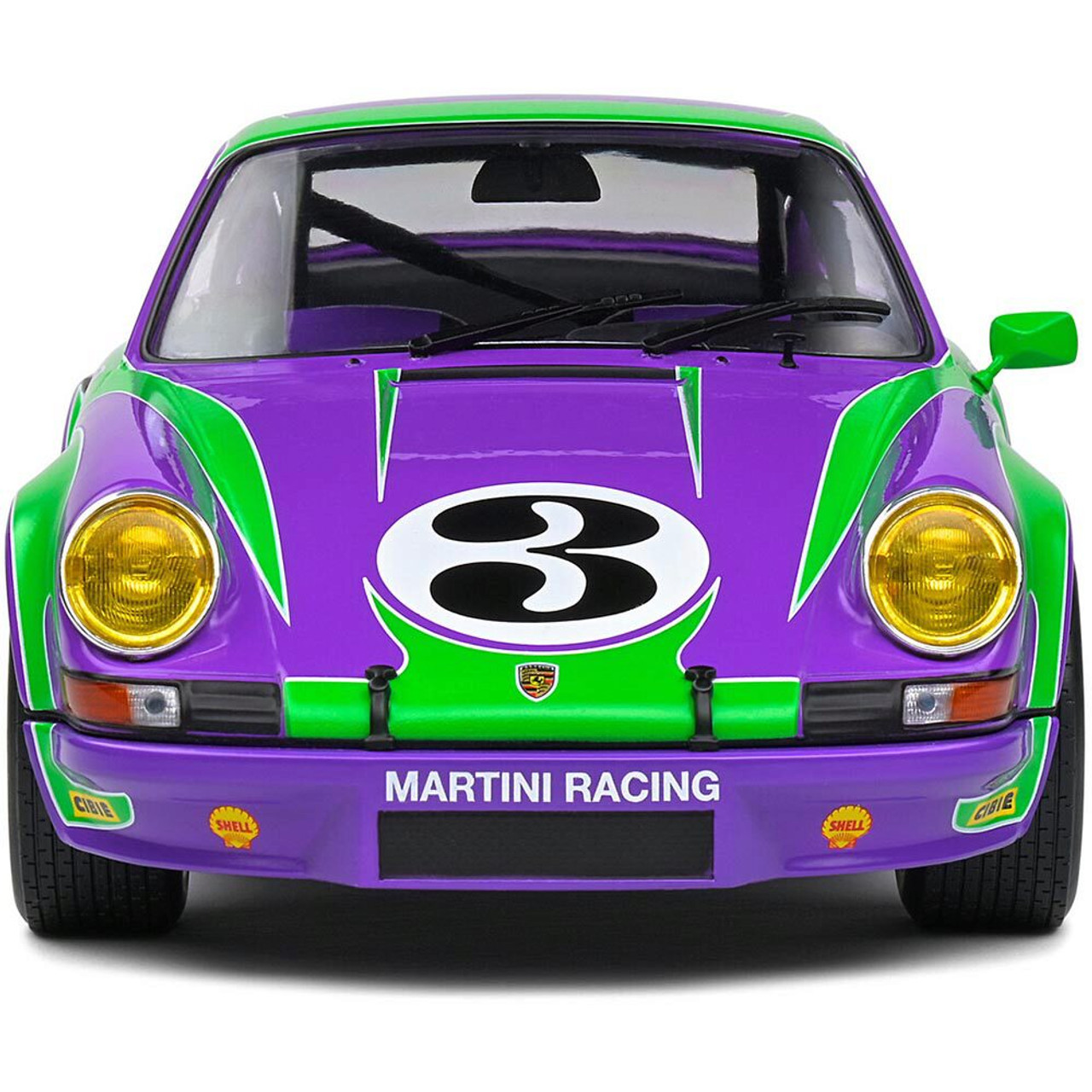 1973 Porsche 911 RSR Purple Hippy Tribute Diecast Model Car | Solido