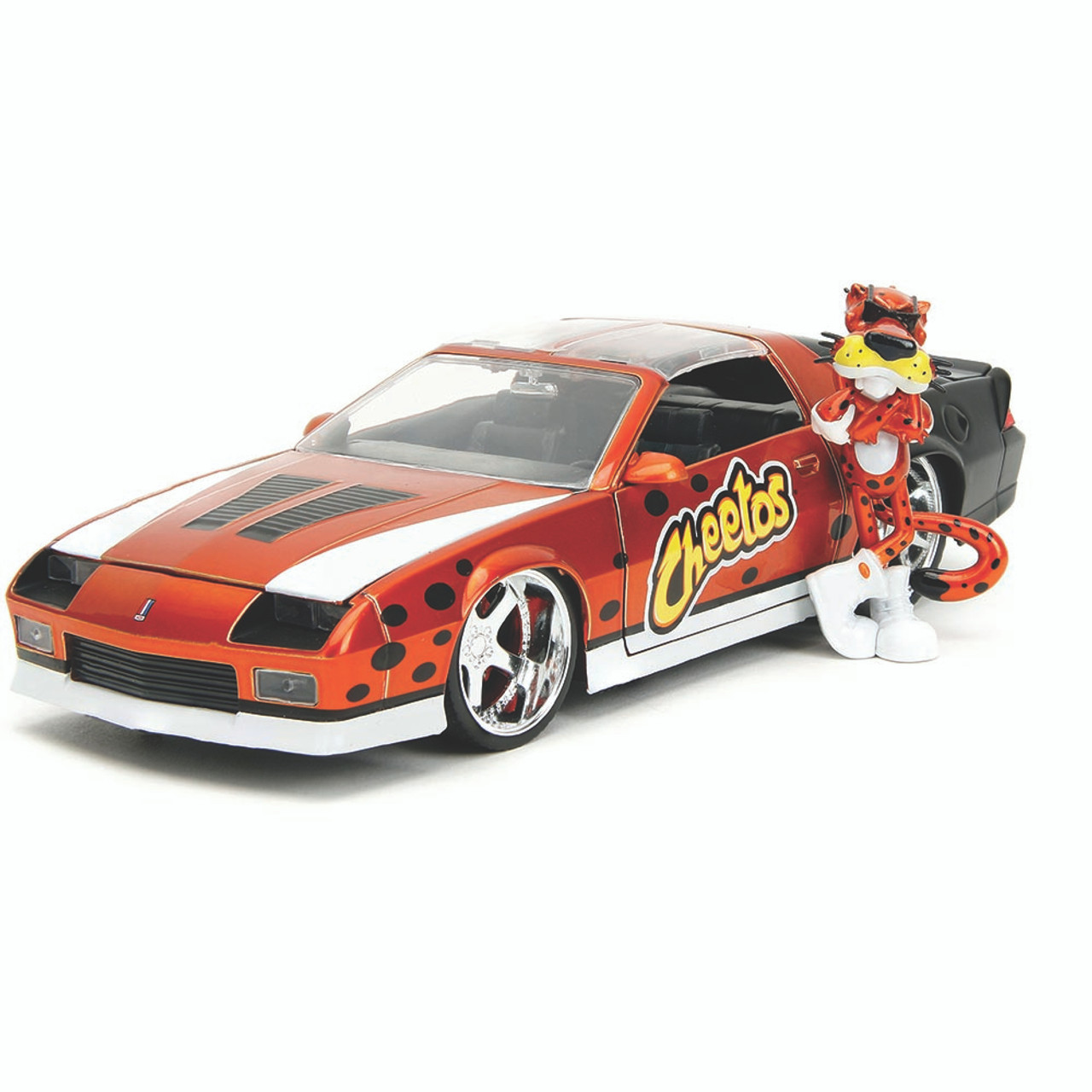 1985 Cheetos Camaro & Chester Cheetah Figure 1:24 Scale Diecast Model Car  by Jada Toys