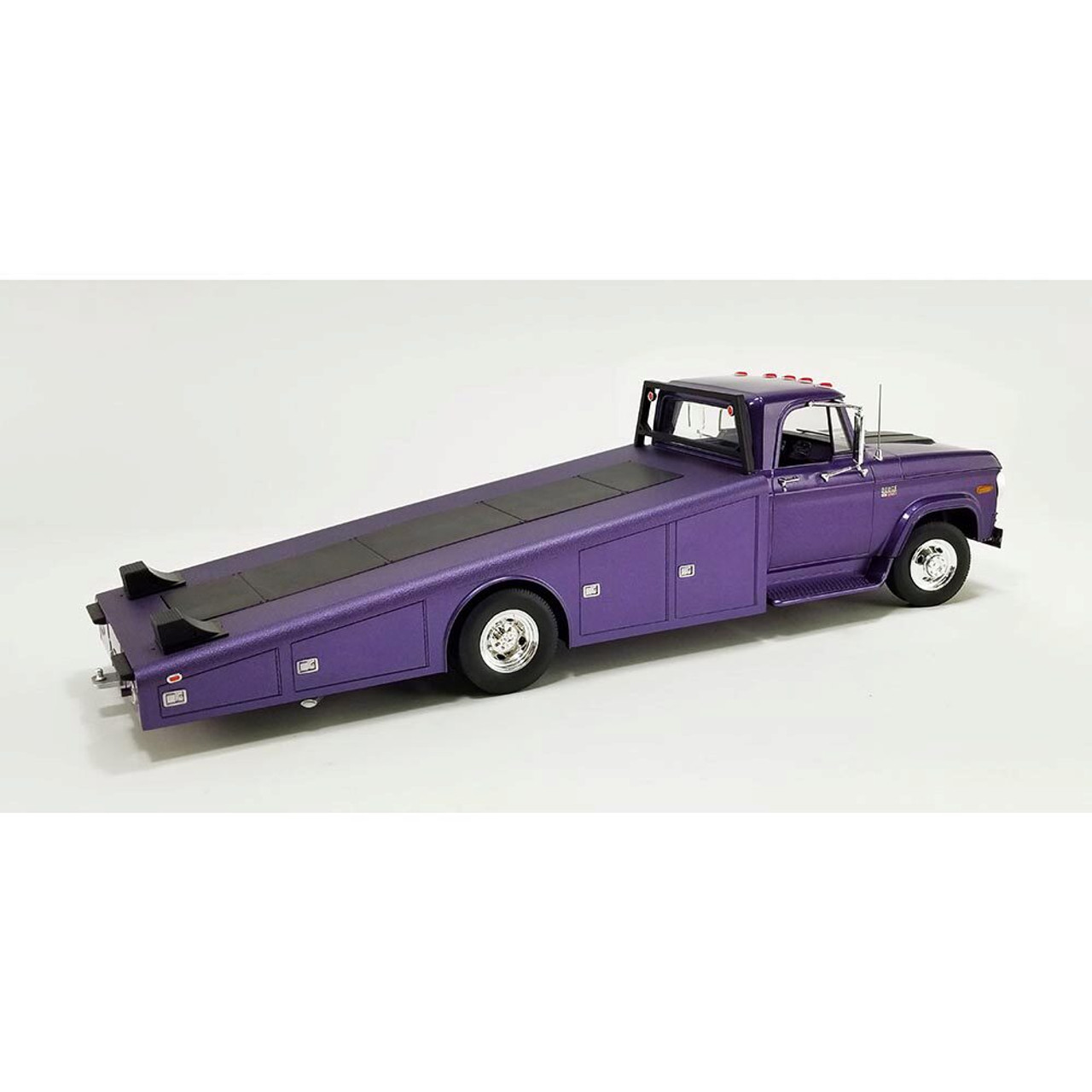 1970 Dodge D-300 Ramp Truck - Plum Crazy 1:18 Scale Diecast Model Truck by  Acme