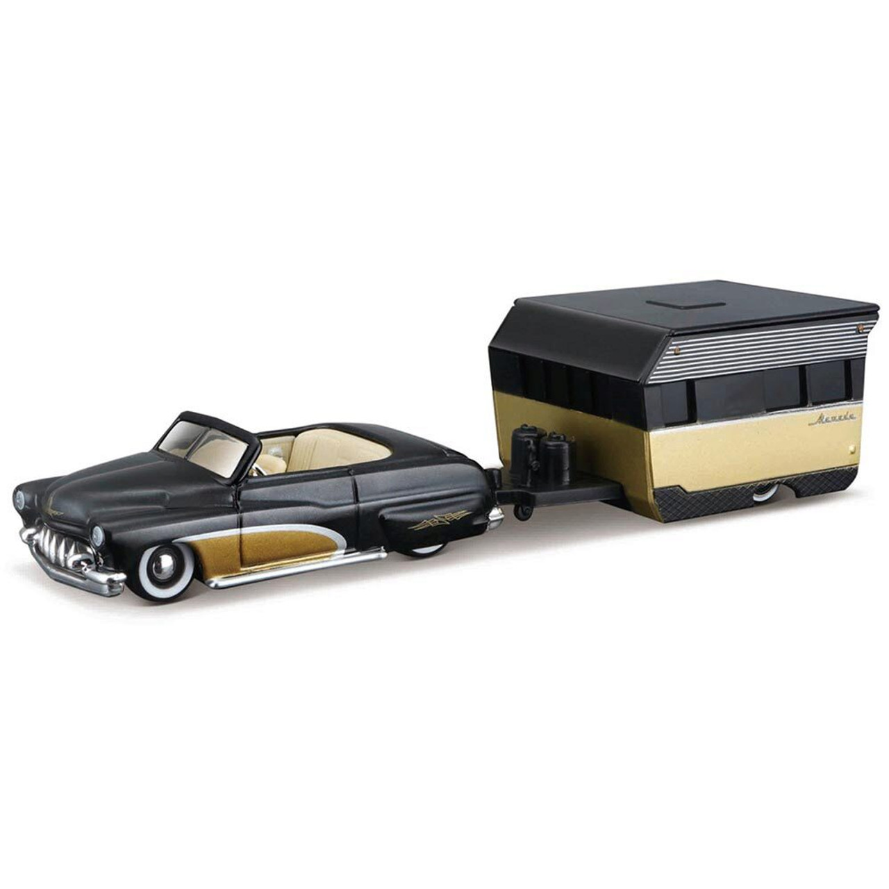 1950 Mercury & Alameda Camper - Design Tow & Go 1:64 Scale Diecast Model  Car by Maisto