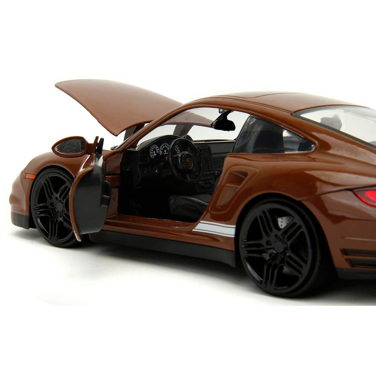 2007 Porsche 911 Turbo w/Brown M&M's Figure 1:24 Scale Diecast Model Car by  Jada Toys