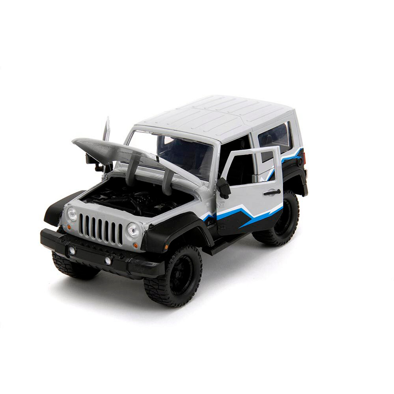 2007 Jeep Wrangler Gray W/Rack Diecast Model Truck | Jada Toys