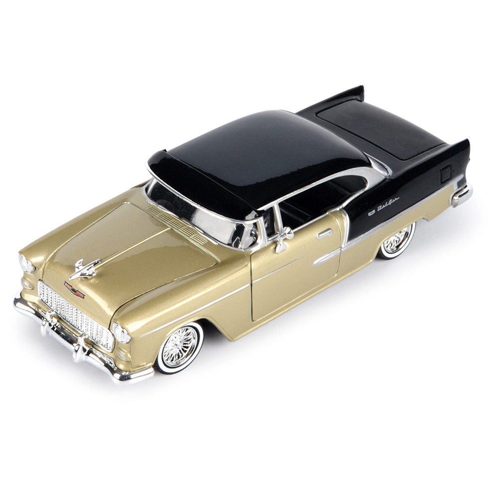 1955 Chevy Bel Air Low Rider with Visor Gold | Motormax