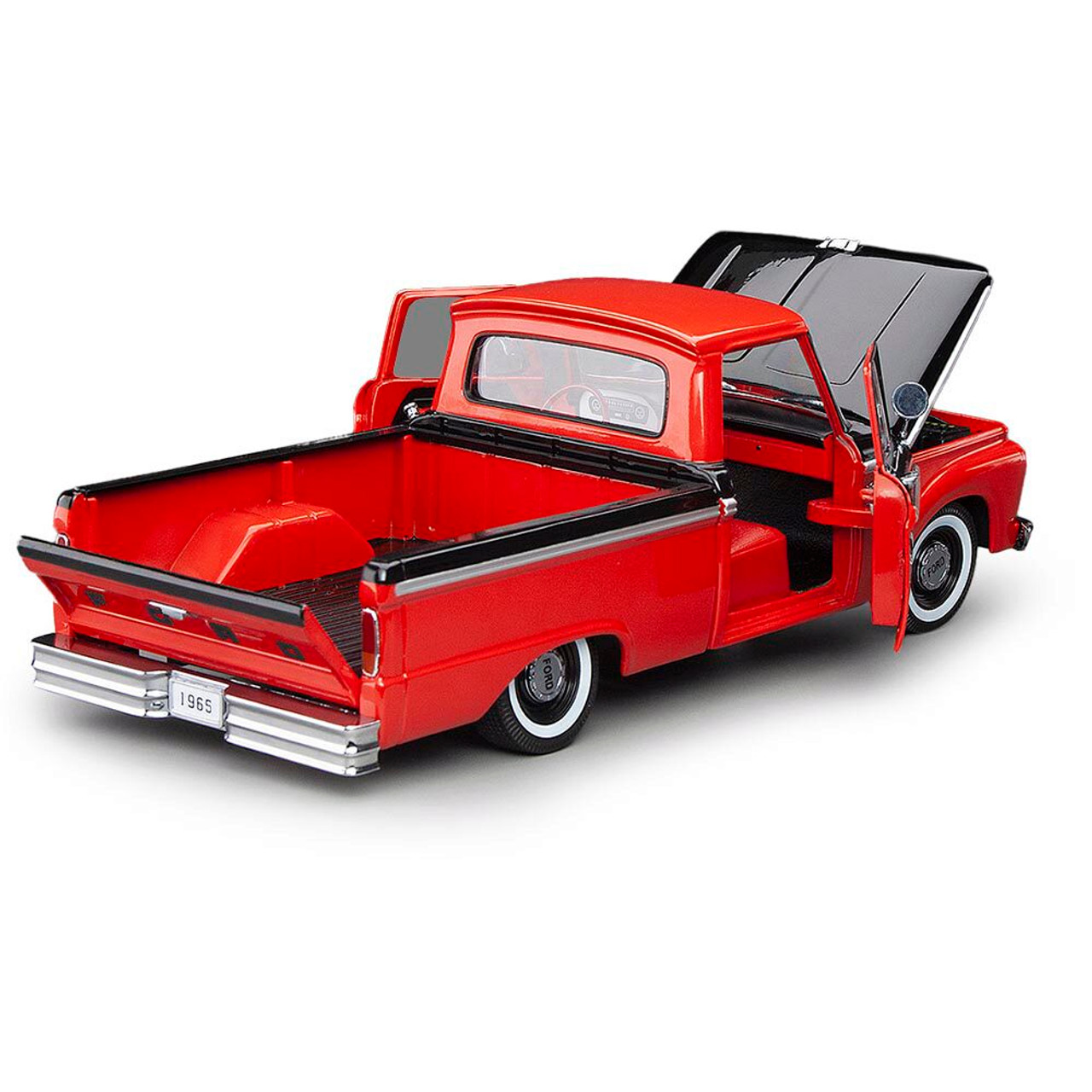 1965 Ford F-100 Custom Cab Pickup Red & Black | Sunstar