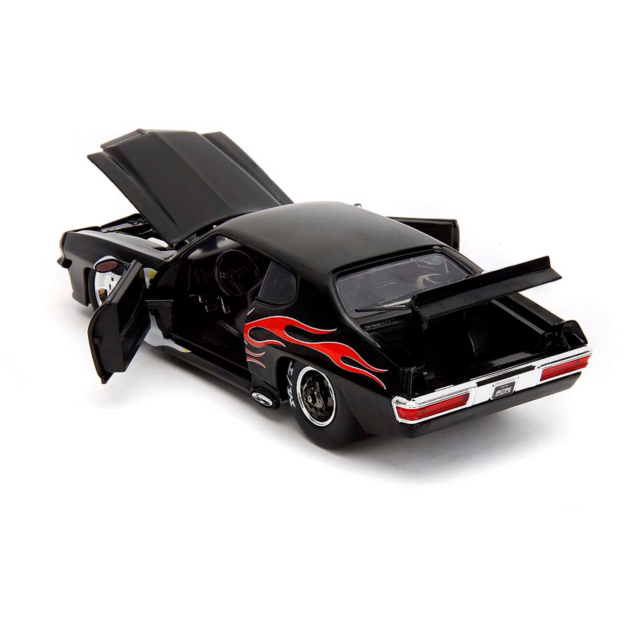 1971 Pontiac GTO Judge - BTM Black Flames 1:24 Scale Diecast Model Car by  Jada Toys