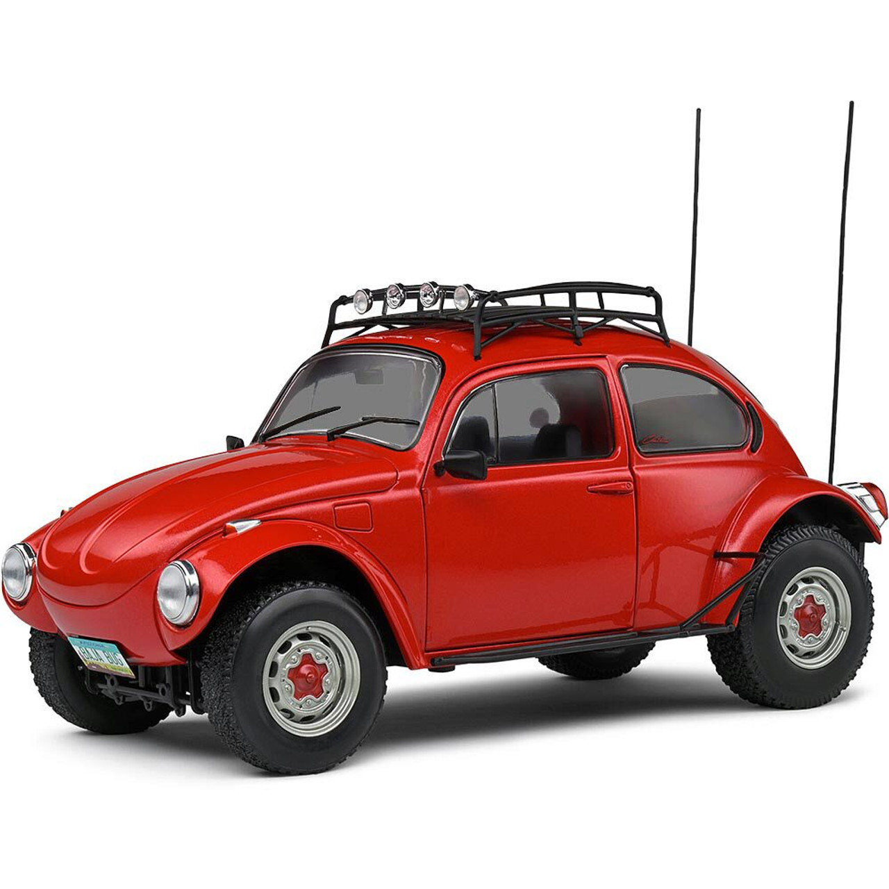Volkswagen The Beetle コレクターズモデル レッド 1976 Volkswagen Beetle Baja Red Diecast Model Car | Solido