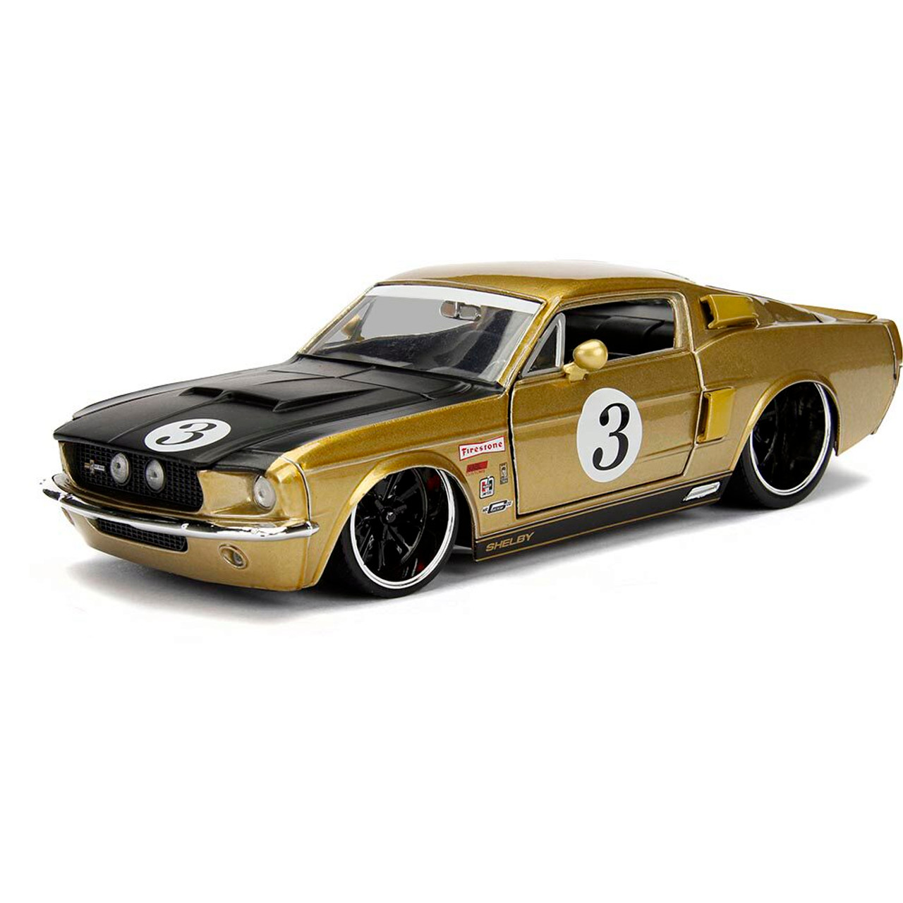 1967 Shelby G.T. 500 - Gold #3 1:24 Scale Diecast Model Car by Jada Toys