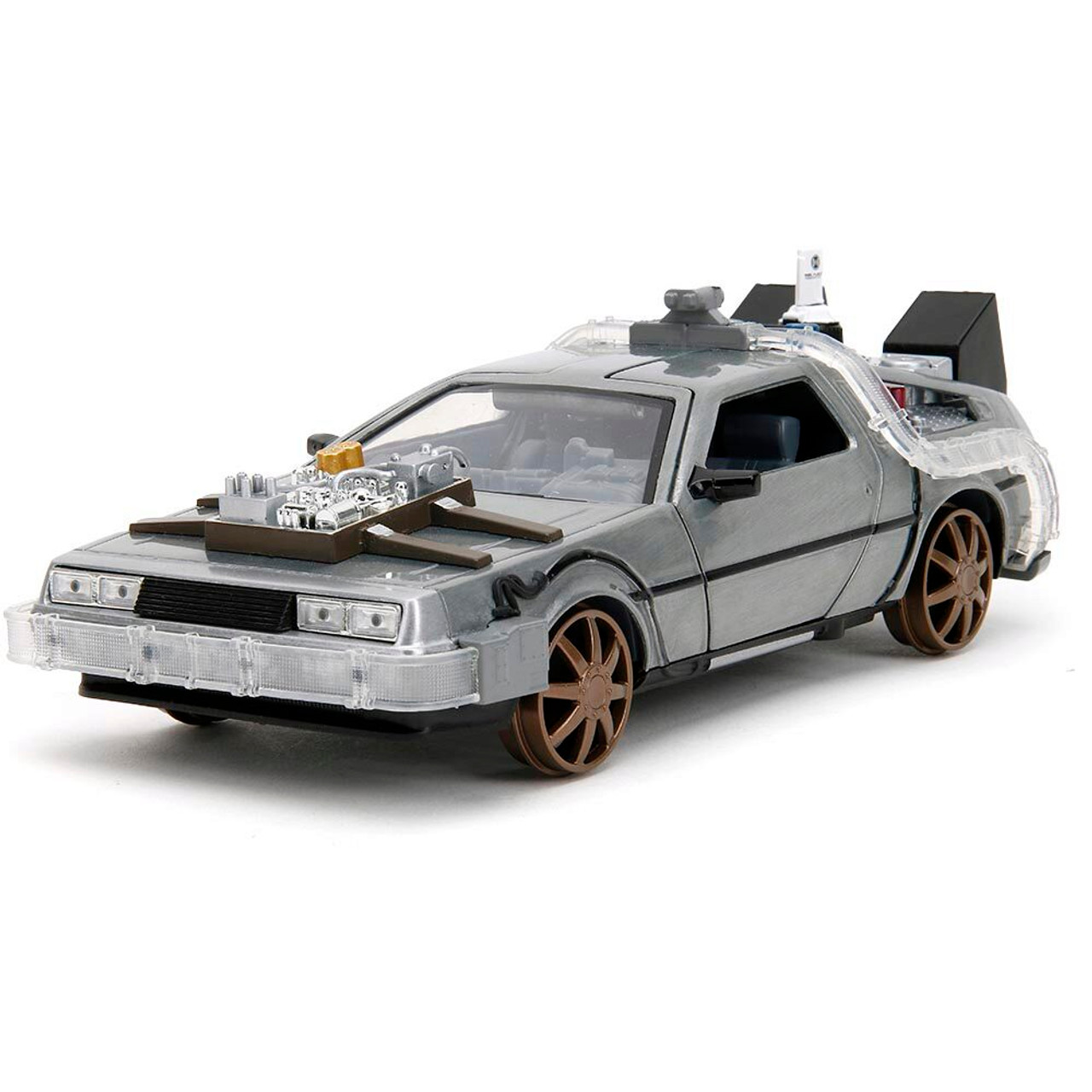 Back to the Future DeLorean Time Machine with Rail Wheels | Jada Toys