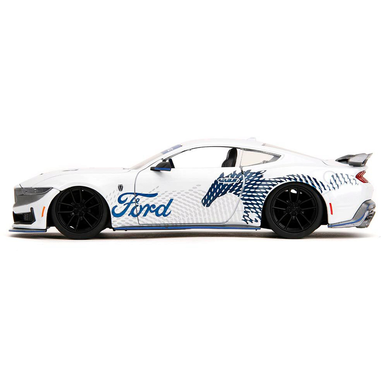 2024 Ford Mustang Dark Horse Gloss White Diecast Model Car | Jada Toys