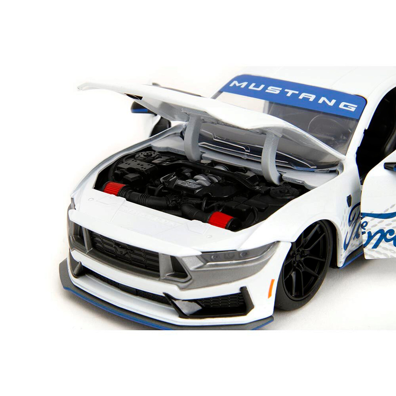 2024 Ford Mustang Dark Horse Gloss White Diecast Model Car | Jada Toys