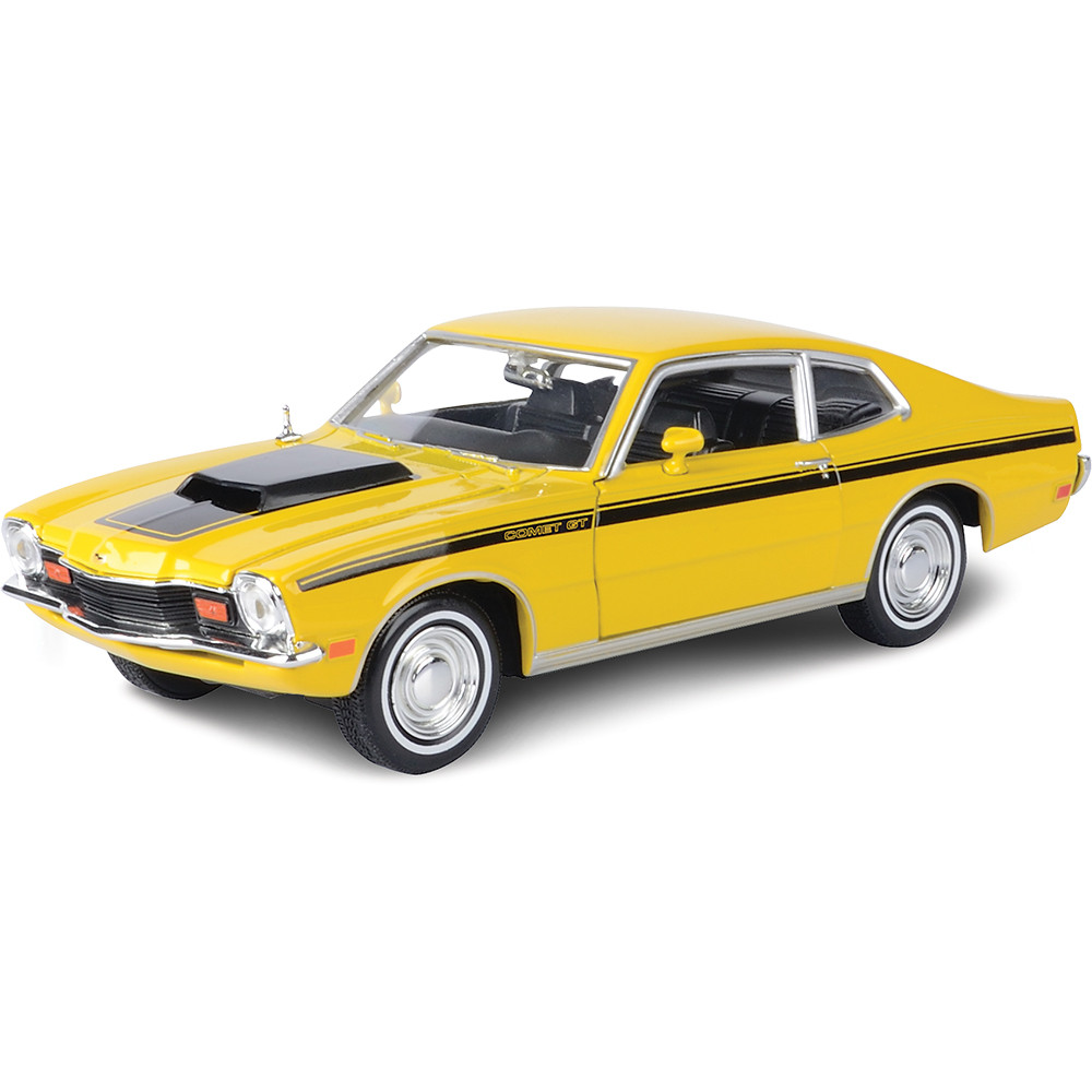 1971 Mercury Comet GT Yellow Diecast Model Car | Motormax