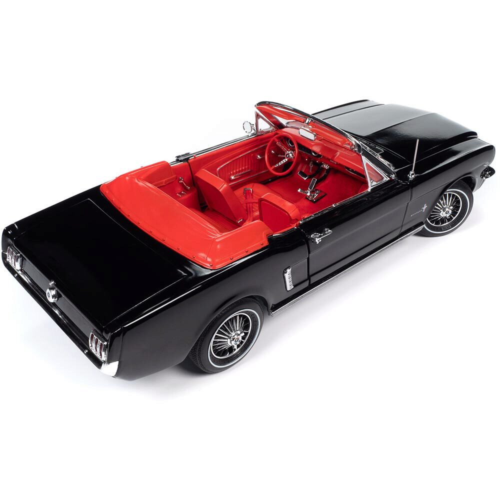 1964.5 Ford Mustang Convertible Raven Black | American Muscle - Ertl