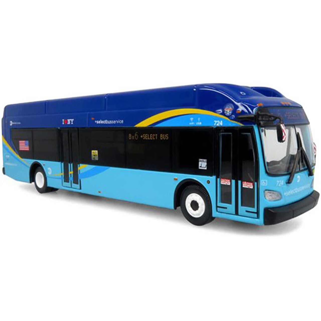 NFI Xcelsior XN40 Transit Bus: Mta New York | Iconic Replicas 1:64 Scale  Diecast Model Bus by Iconic Replicas