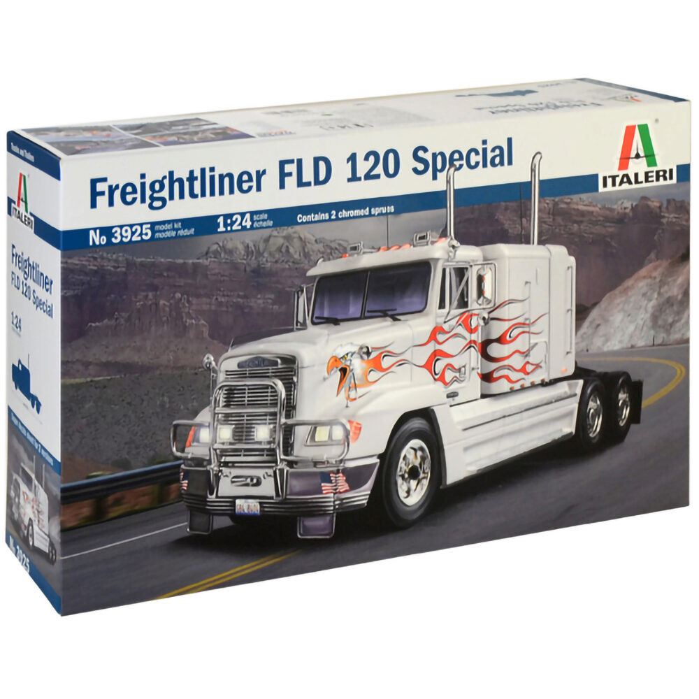 自動車 Freightliner FLD 120 Special 1:24 Freightliner FLD 120 Special 1/24 Kit Plastic Model Kit | Italeri