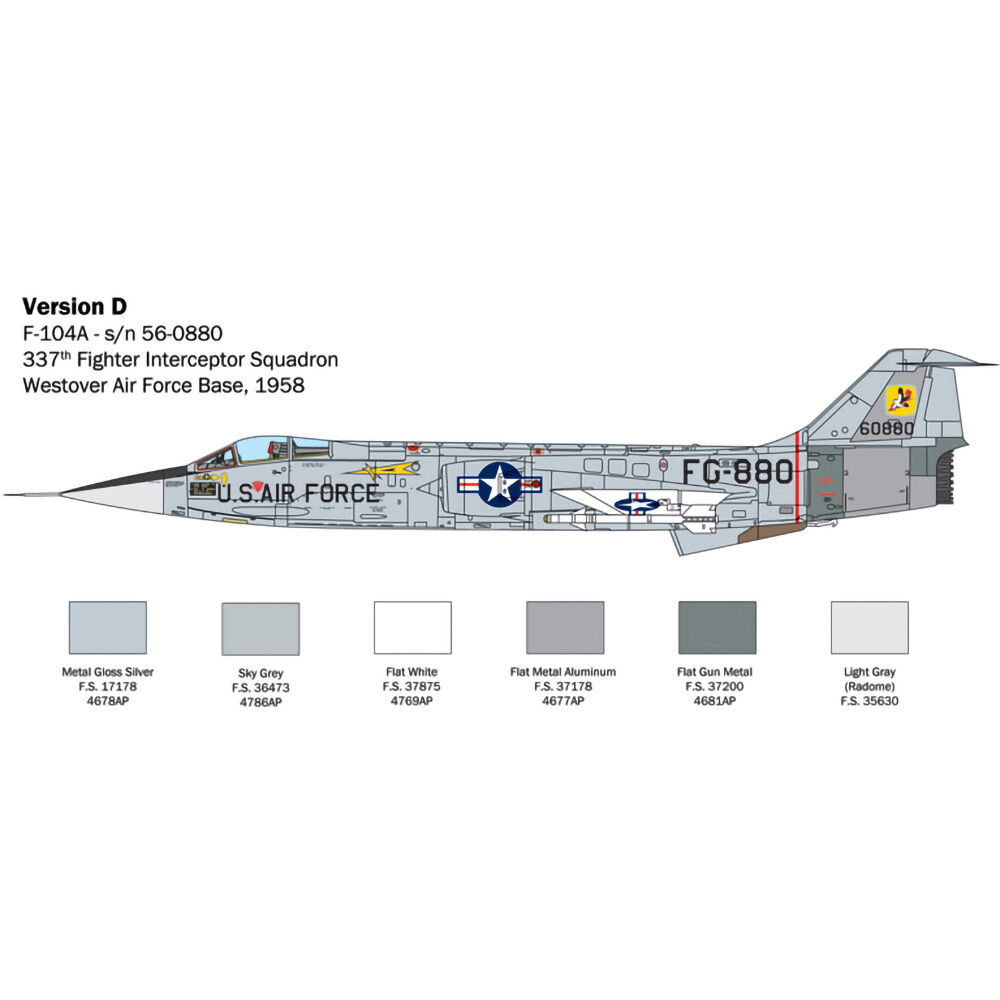 F-104 Starfighter A/C 1/32 Kit Plastic Model Kit | Italeri